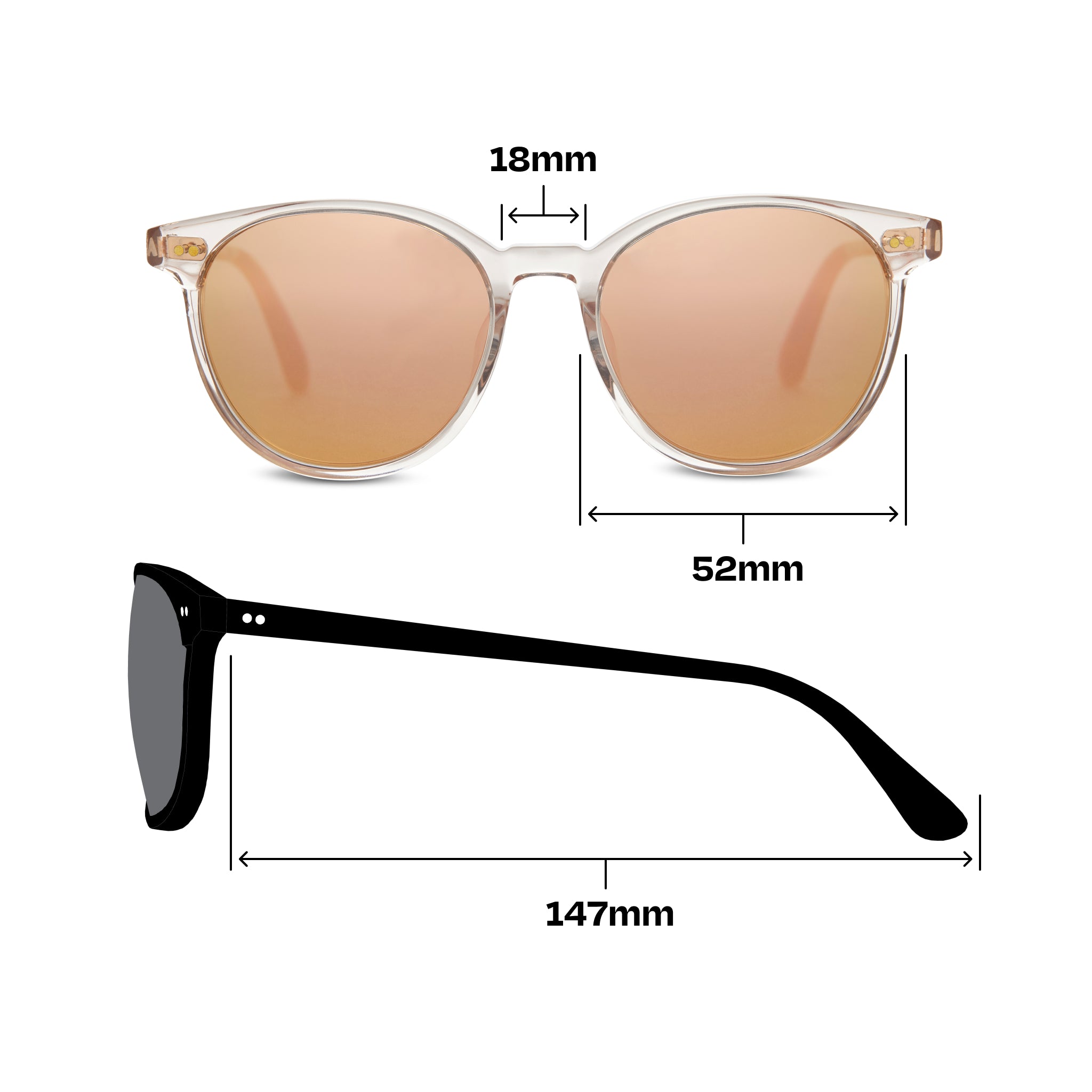 Bellini Champagne Crystal Handcrafted Sunglasses - Image 4