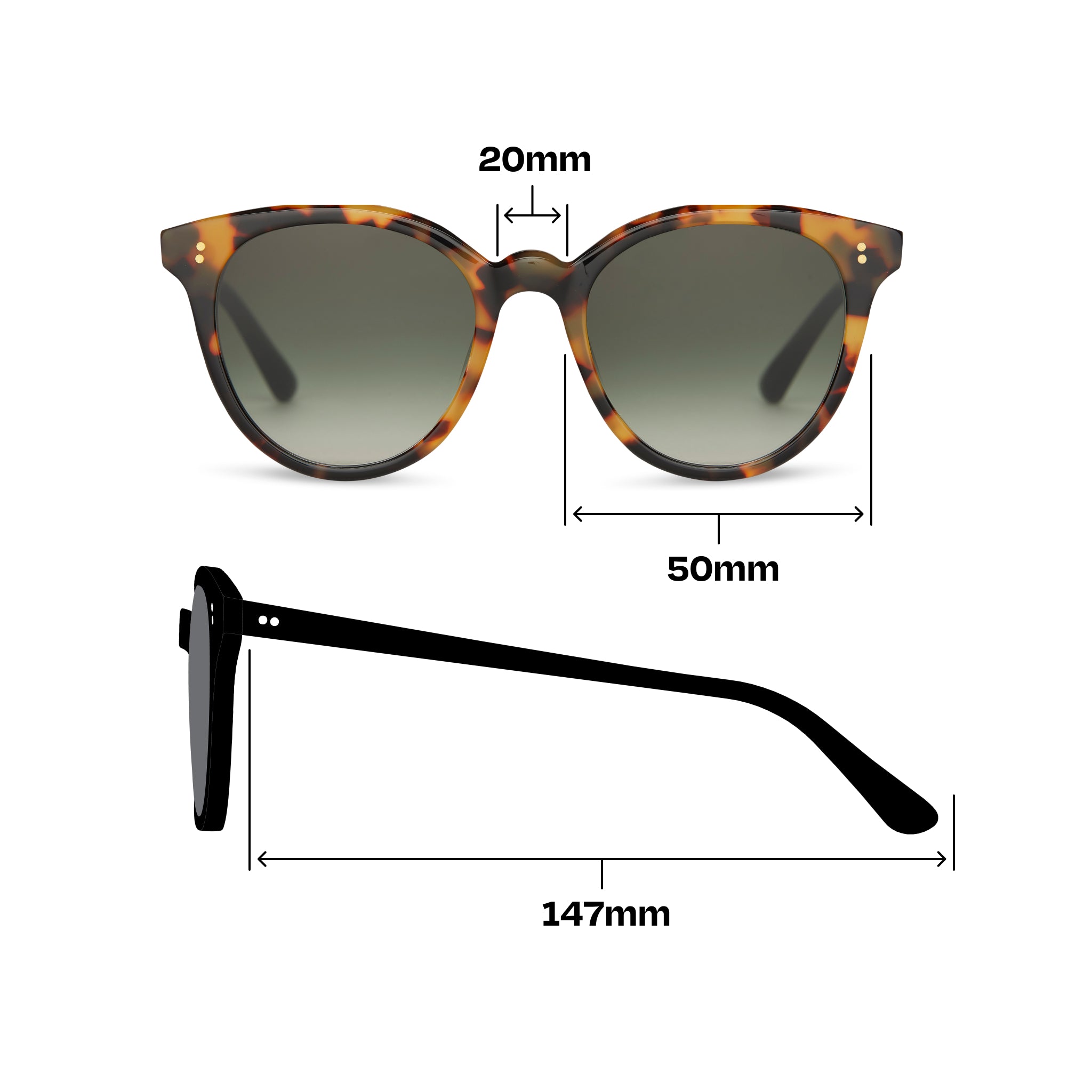 Aaryn Blonde Tortoise Handcrafted Sunglasses - Image 4