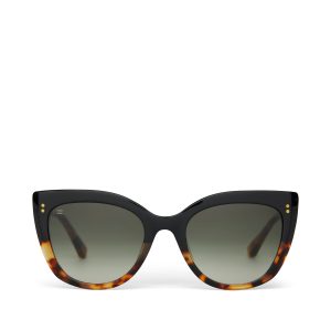 Sophia Black Tortoise Fade Handcrafted Sunglasses