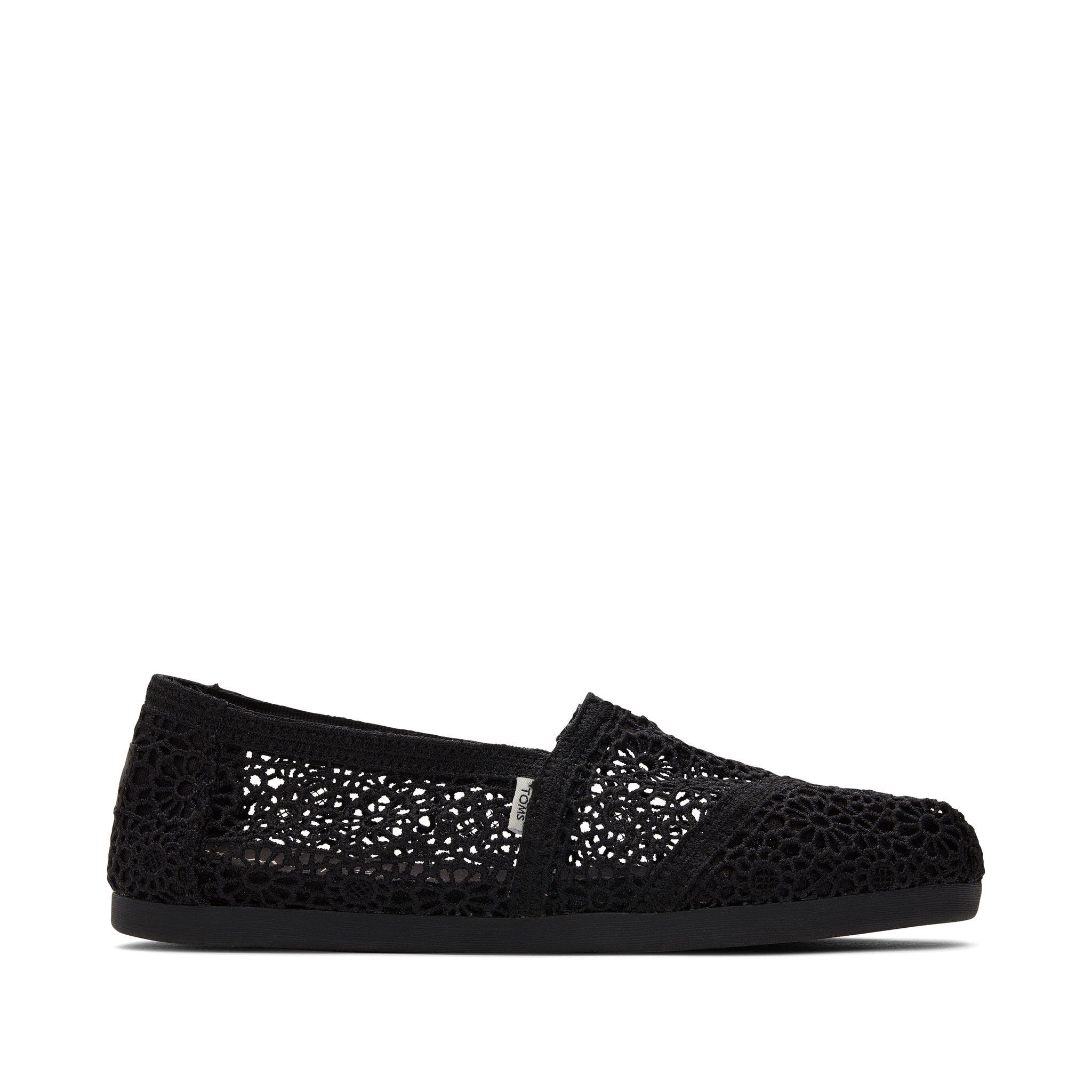 Alpargata Black Moroccan Crochet