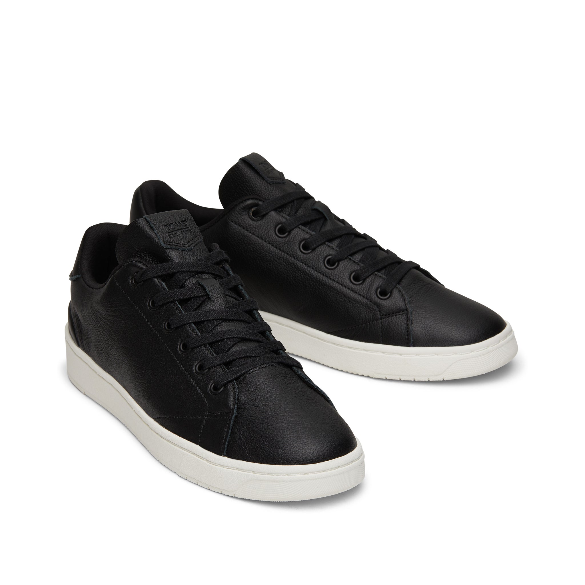 TRVL LITE Black Leather Lace-Up Sneaker - Image 2