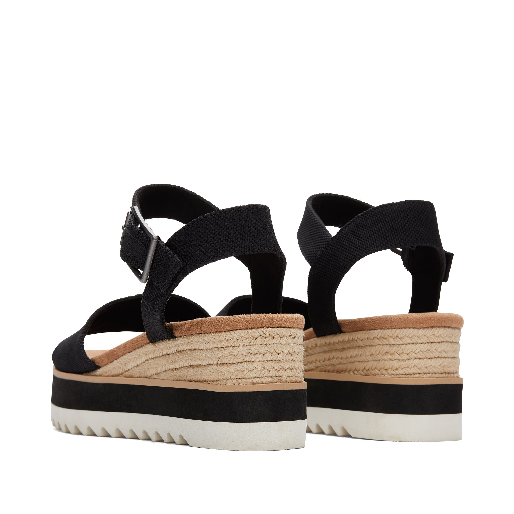 Diana Black Wedge Sandal - Image 3