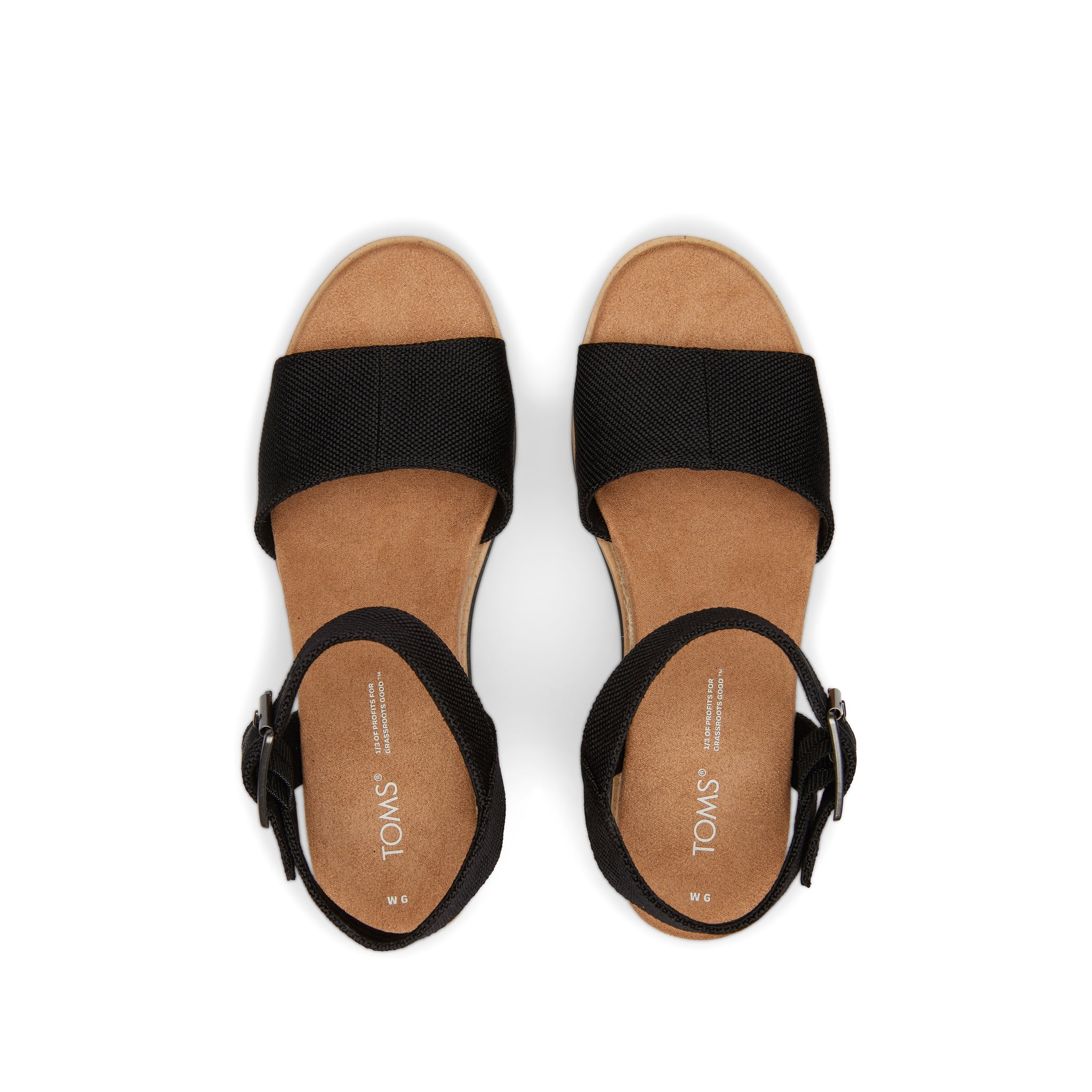Diana Black Wedge Sandal - Image 5