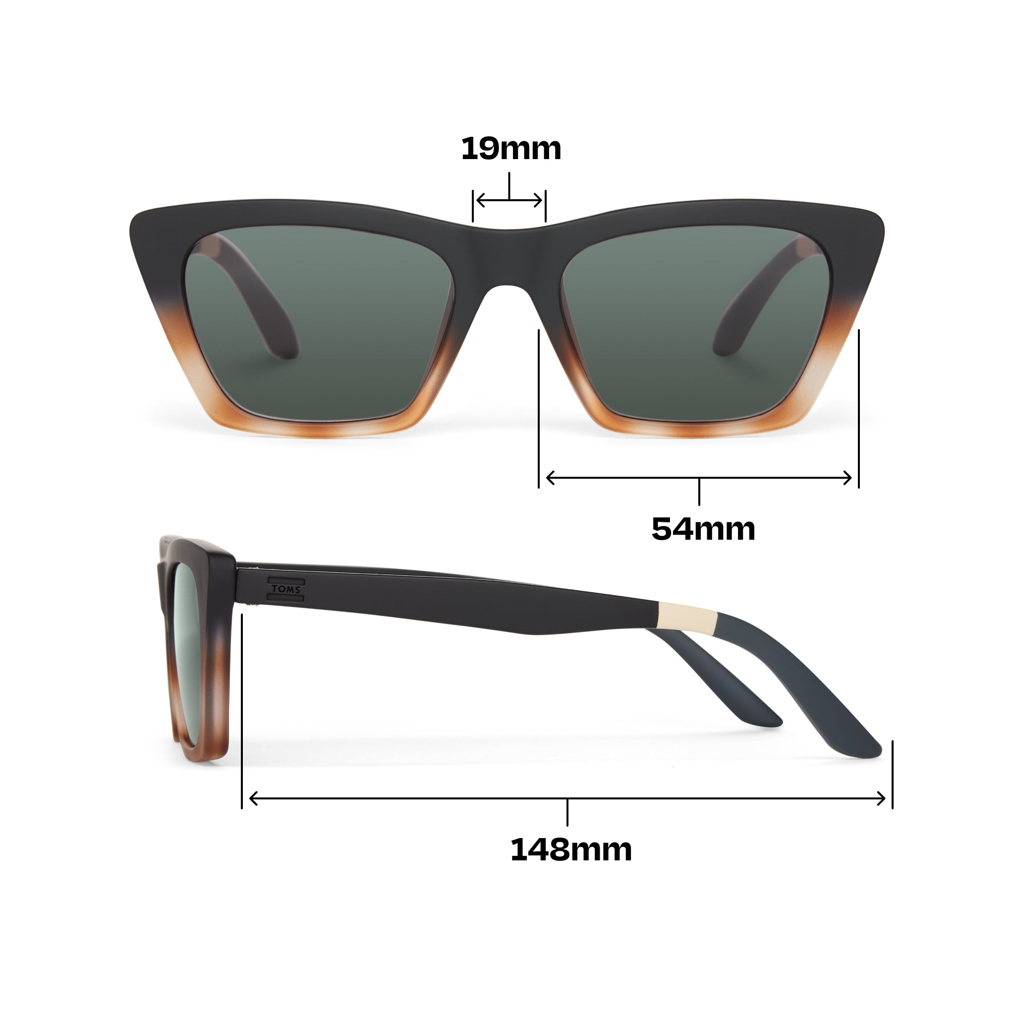 Sahara Black Honey Tortoise Fade Traveler Sunglasses - Image 5