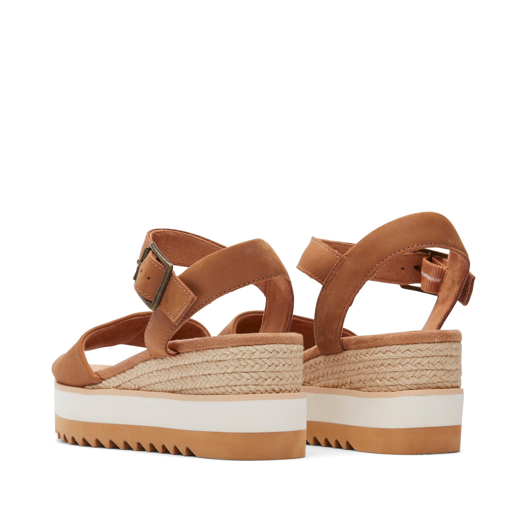 Diana Tan Leather Wedge Sandal - Image 6