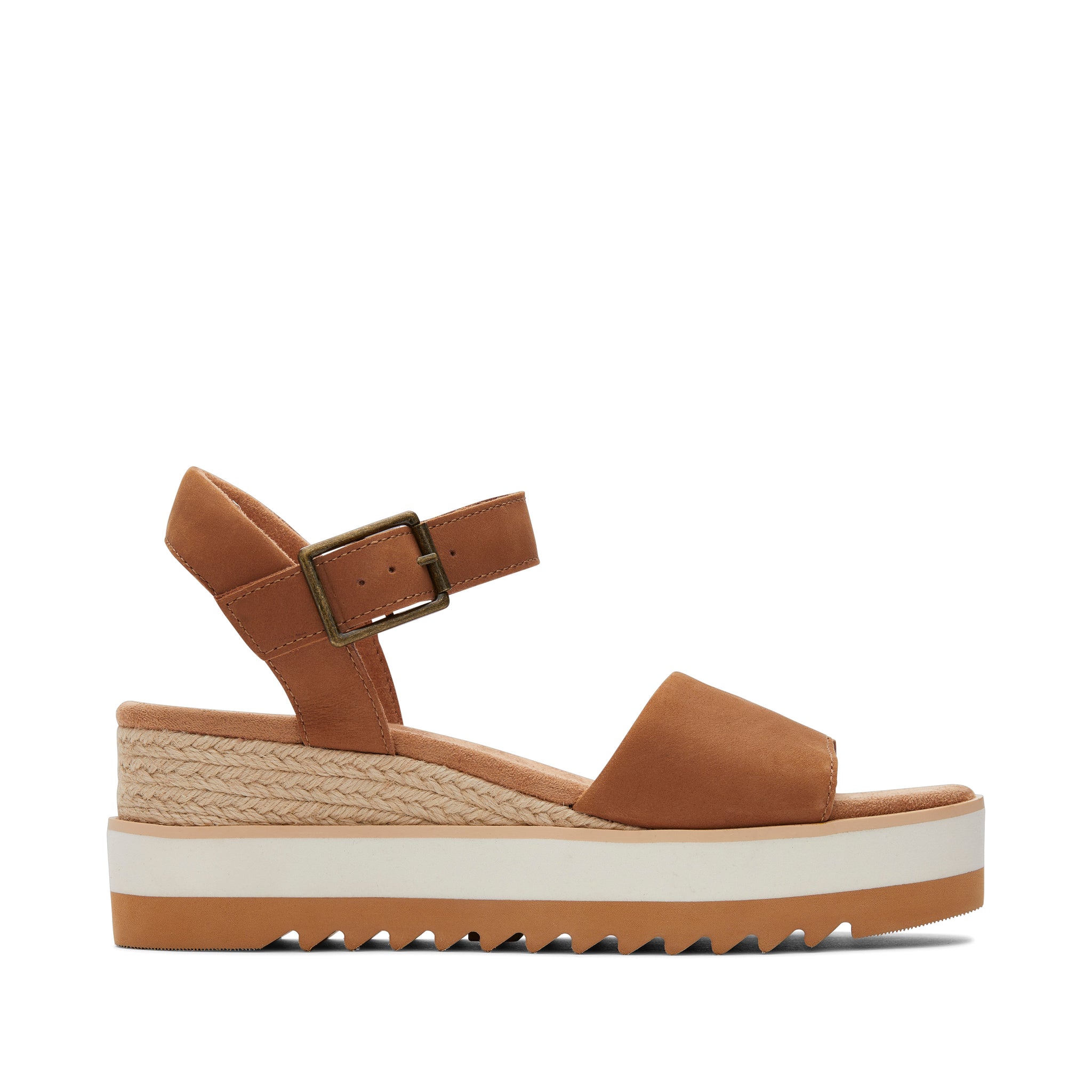 Diana Tan Leather Wedge Sandal