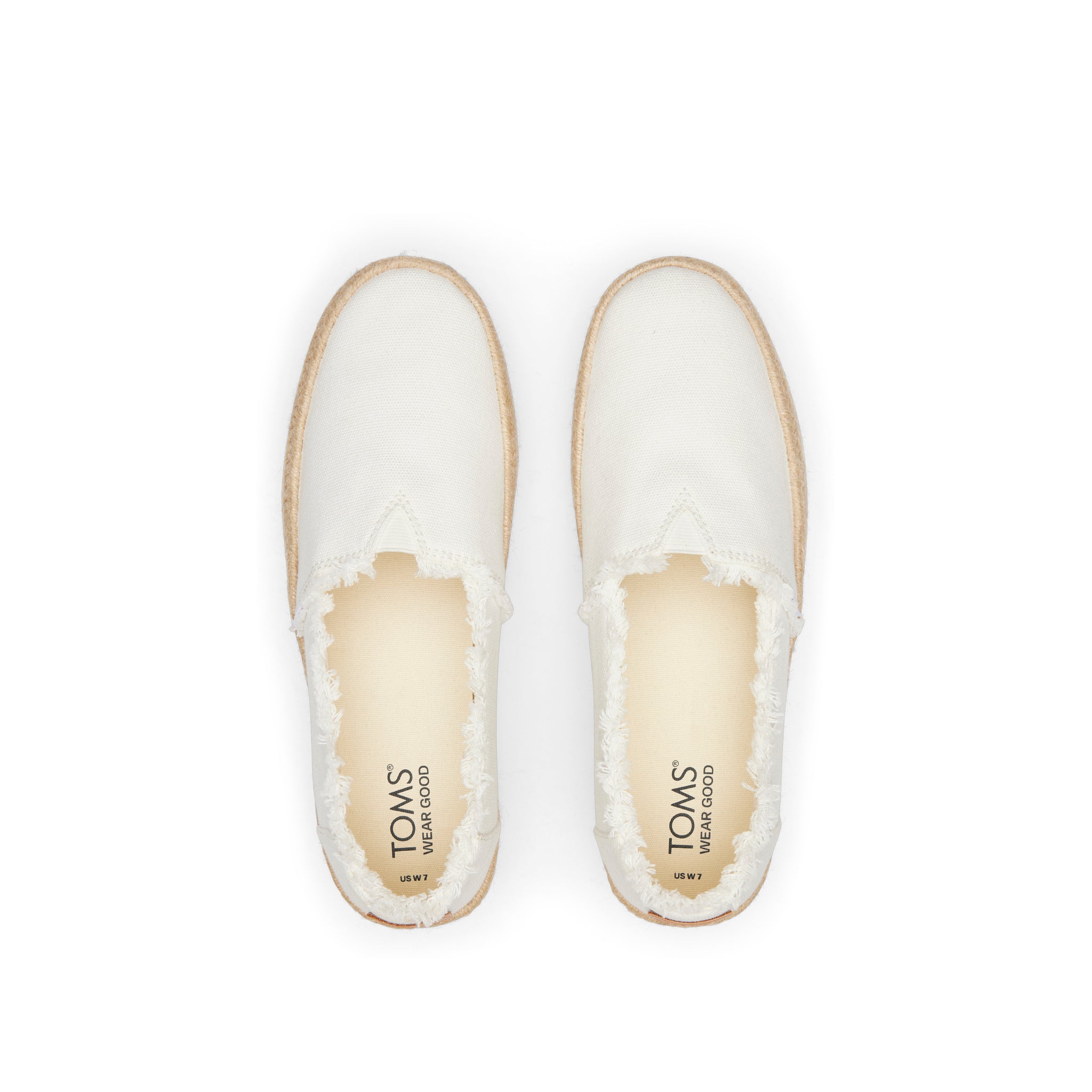 Valencia White Canvas Platform Espadrille - Image 6