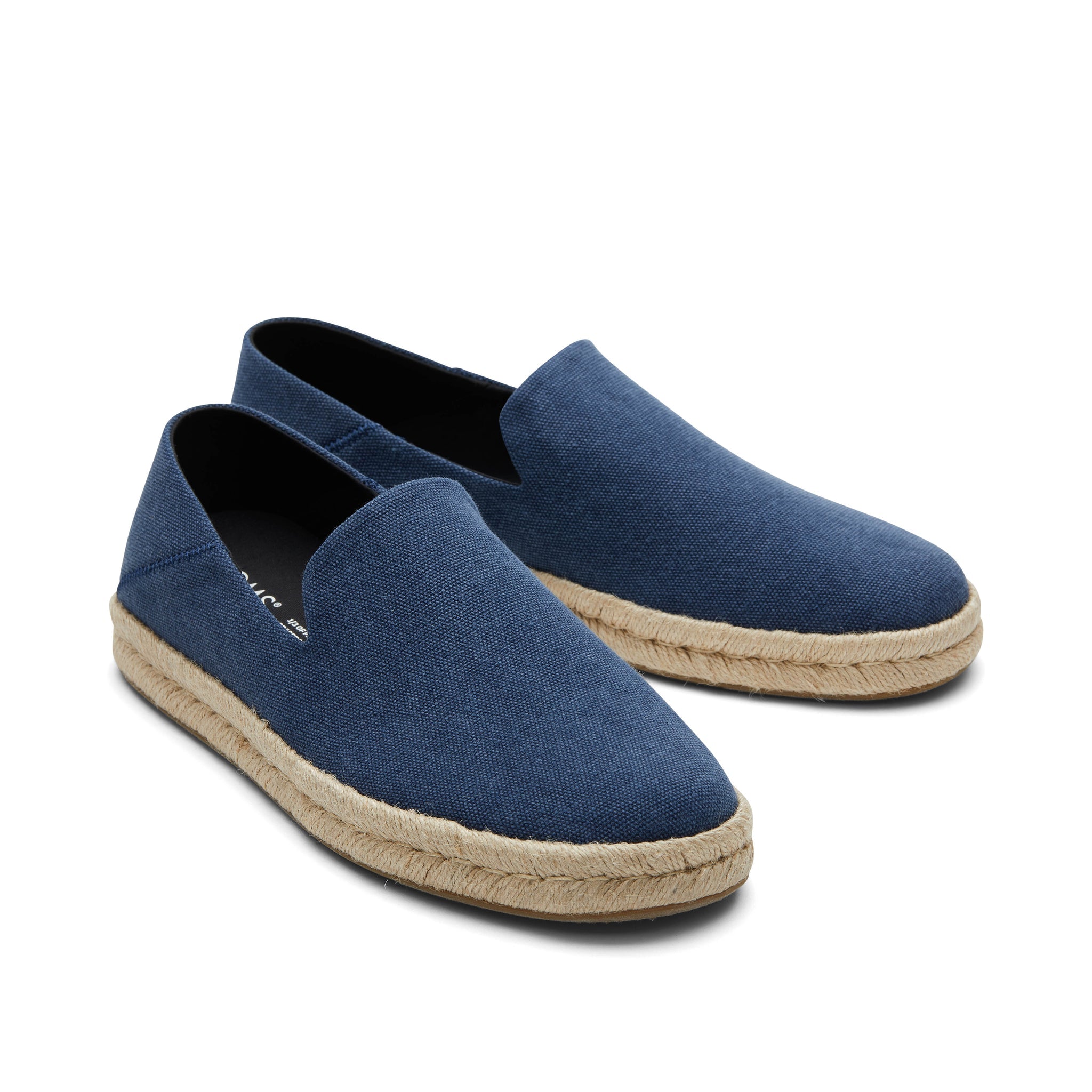 Santiago Loafer Navy Recycled Cotton Canvas - Image 2