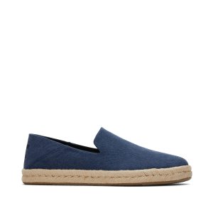 Santiago Loafer Navy Recycled Cotton Canvas