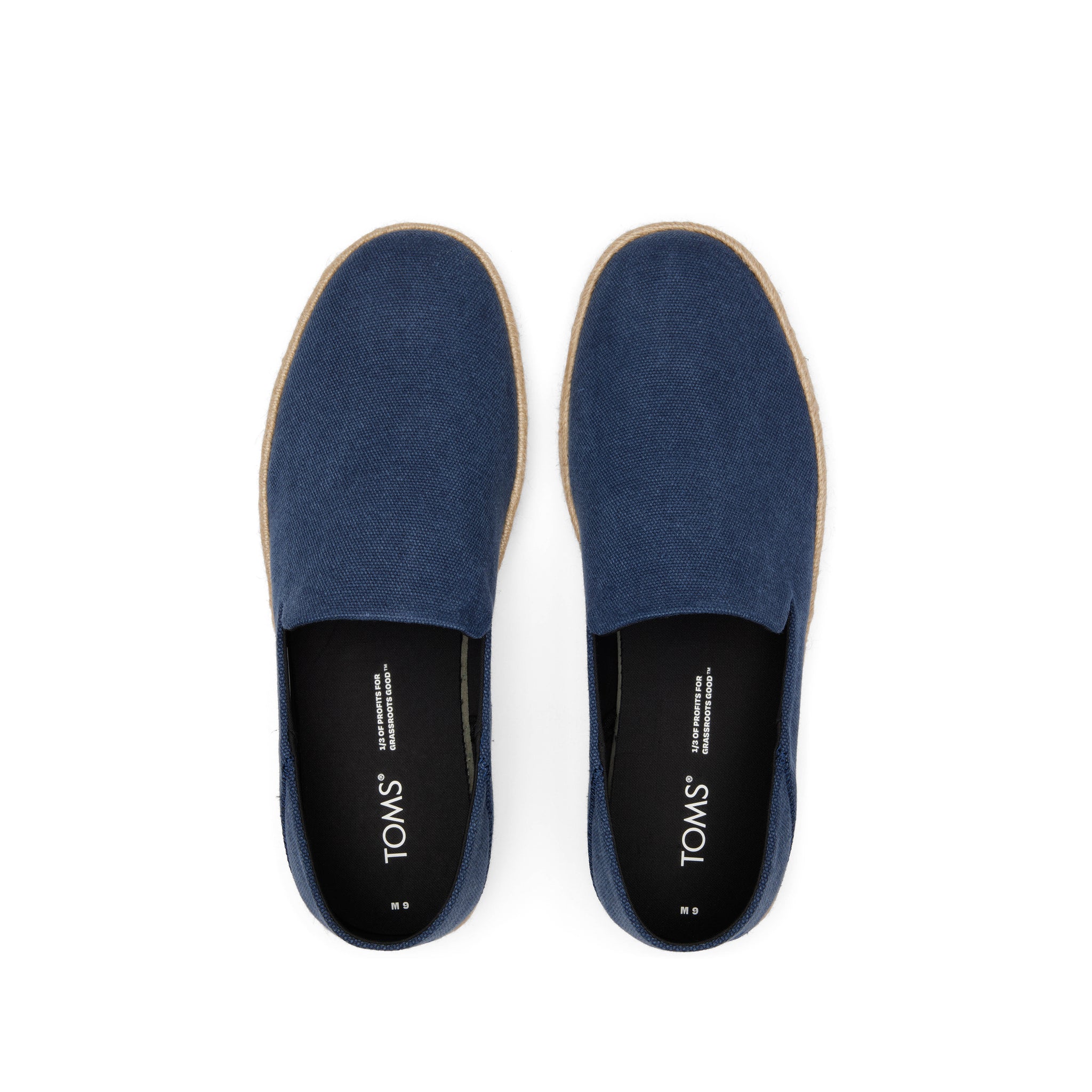 Santiago Loafer Navy Recycled Cotton Canvas - Image 5