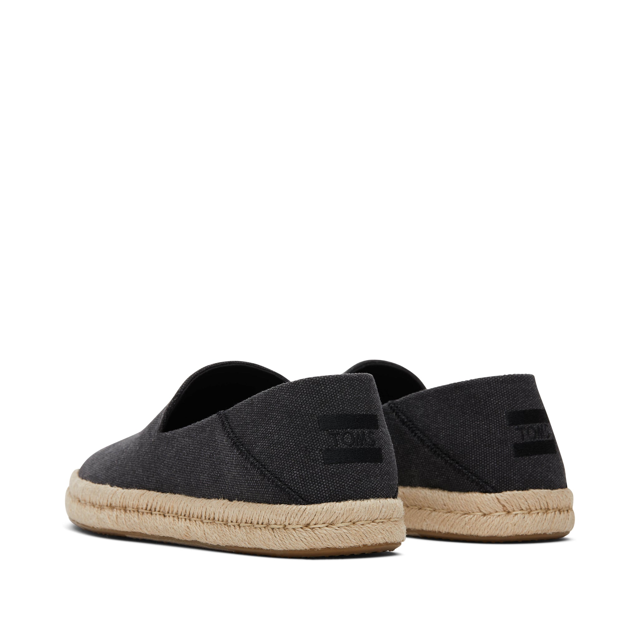 Santiago Loafer Black Recycled Cotton Canvas - Image 3