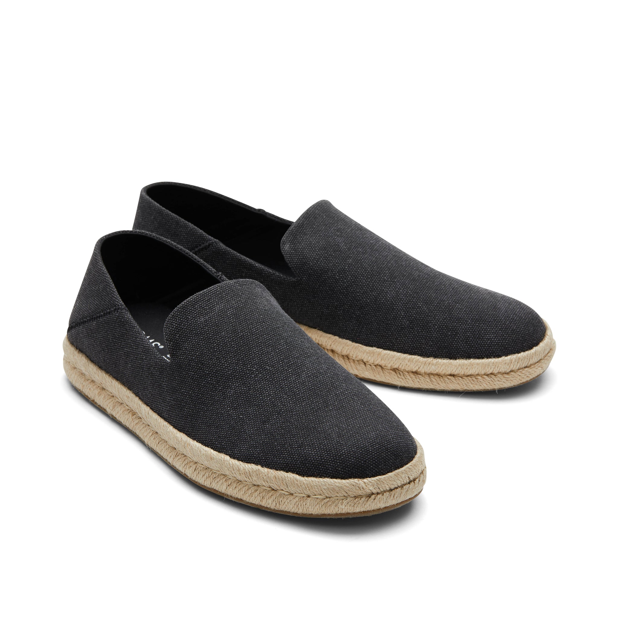 Santiago Loafer Black Recycled Cotton Canvas - Image 2