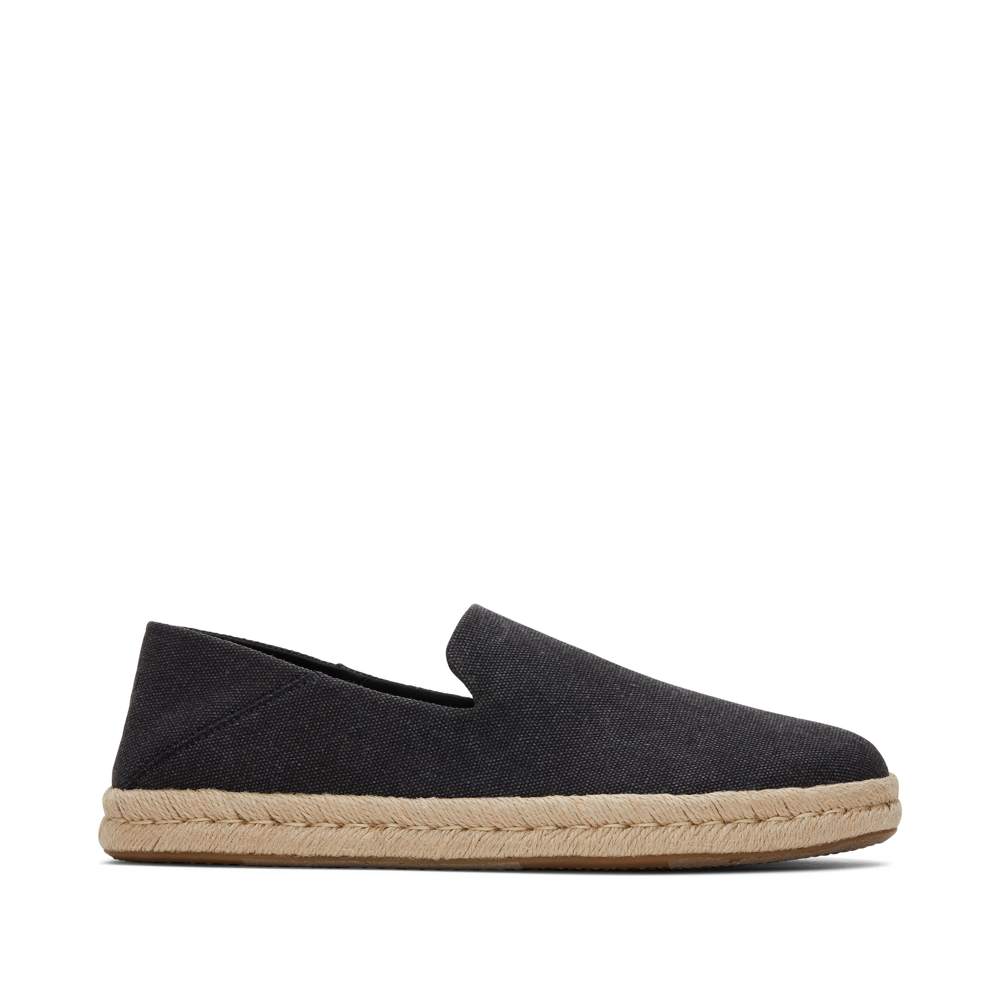 Santiago Loafer Black Recycled Cotton Canvas