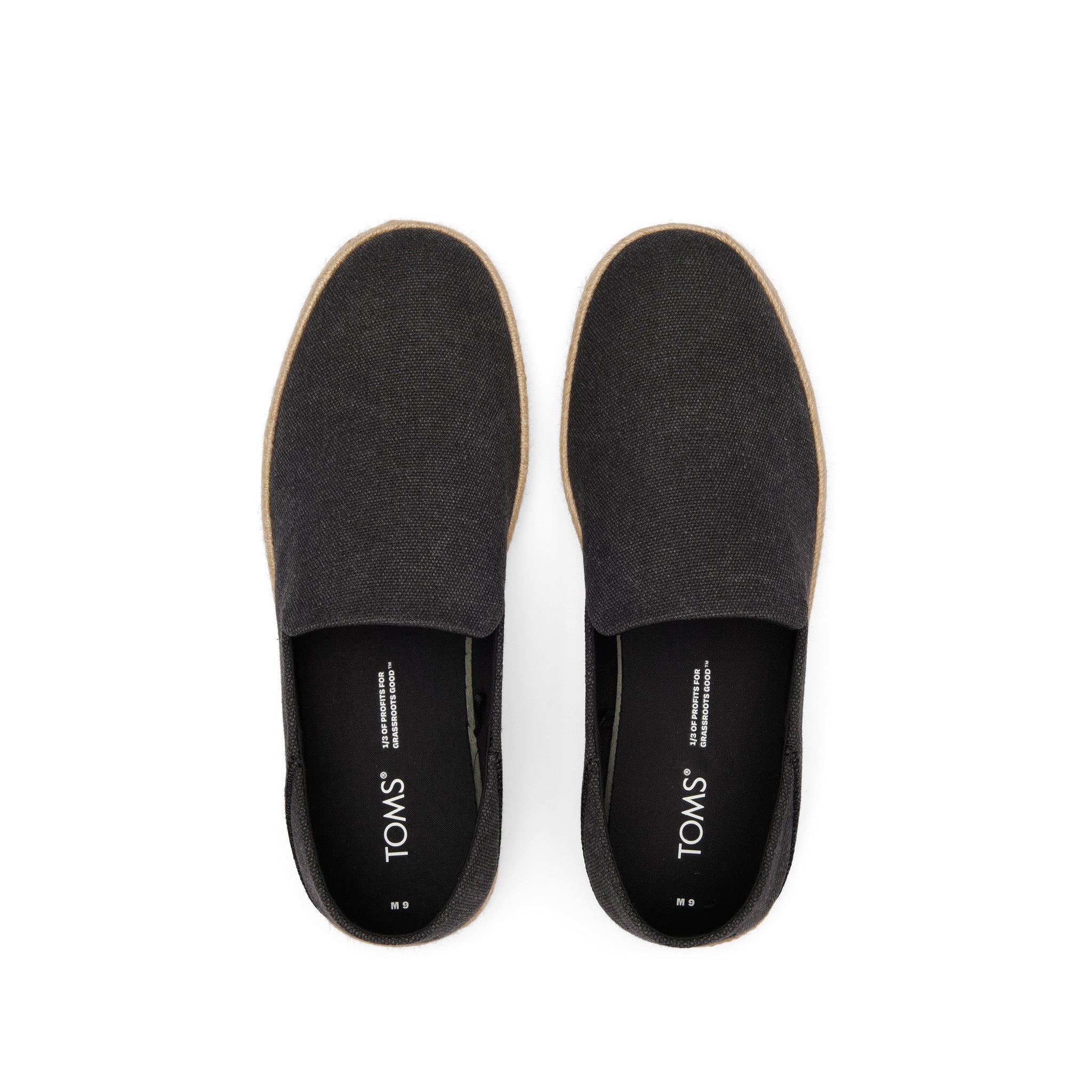 Santiago Loafer Black Recycled Cotton Canvas - Image 5