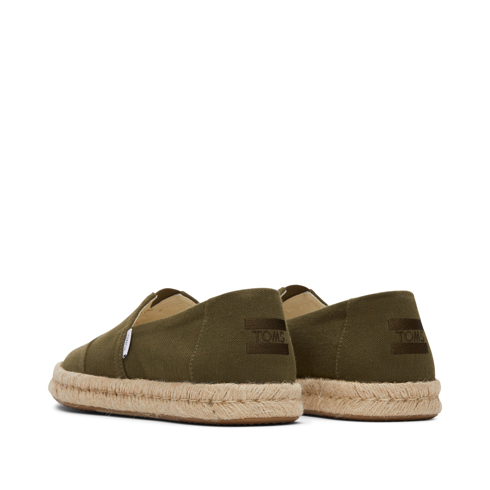 Alpargata Rope 2.0 Espadrille Olive Recycled Cotton Slubby Woven - Image 3