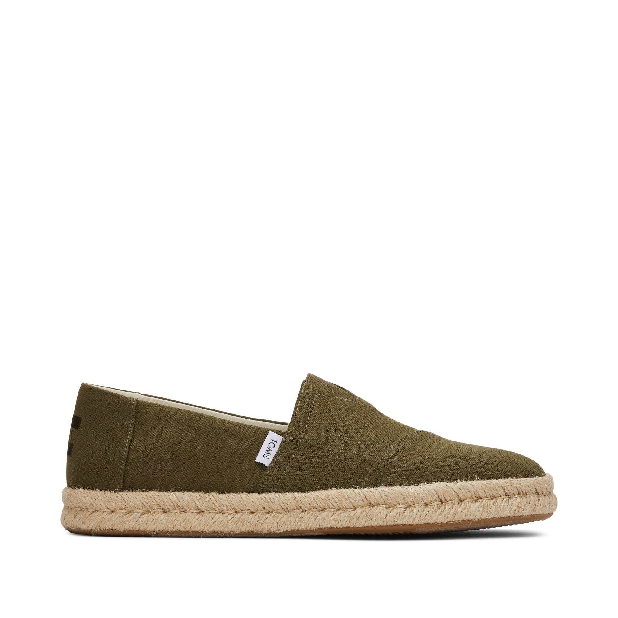 Alpargata Rope 2.0 Espadrille Olive Recycled Cotton Slubby Woven