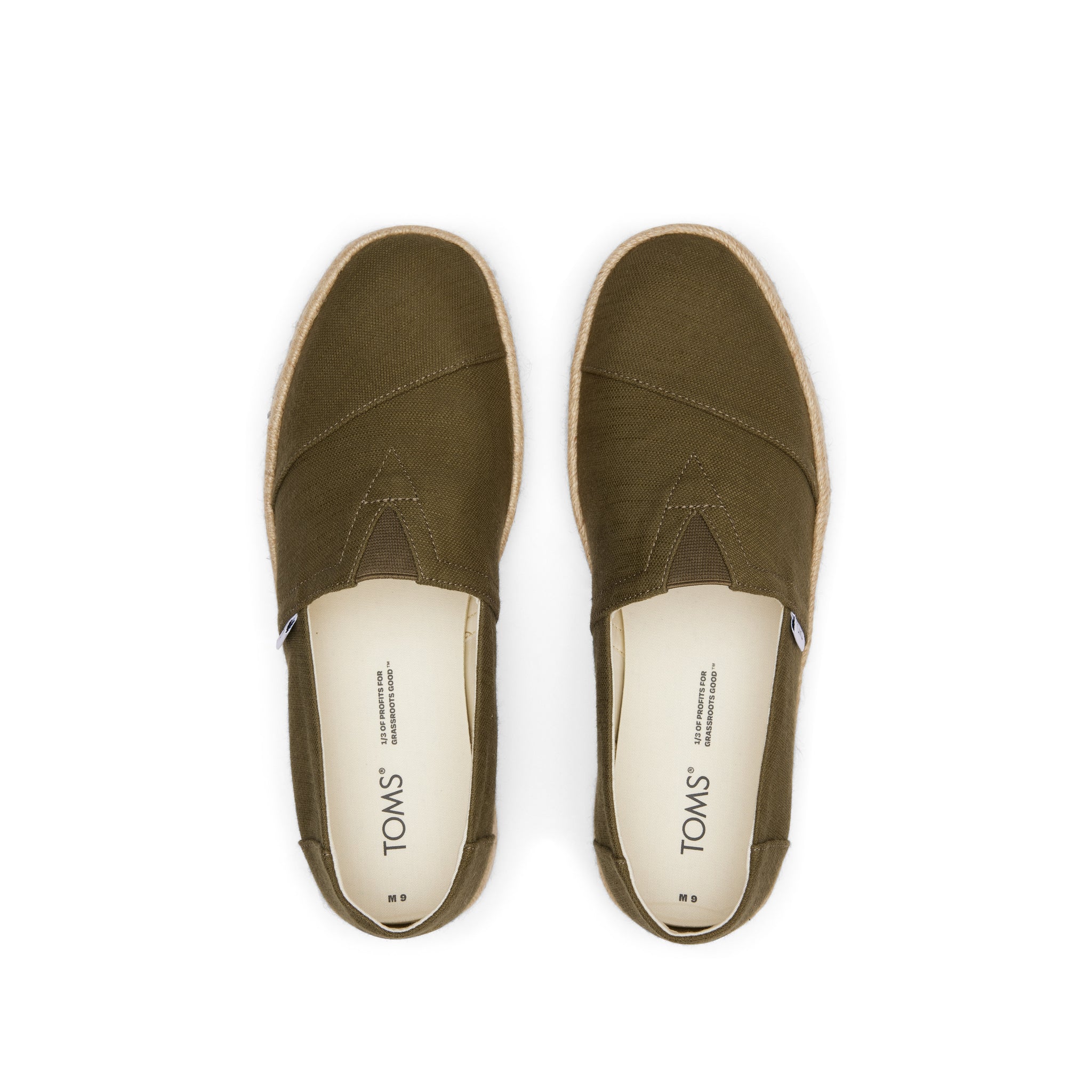 Alpargata Rope 2.0 Espadrille Olive Recycled Cotton Slubby Woven - Image 5