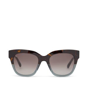 Sloane Tortoise Ocean Grey Fade Handcrafted Sunglasses