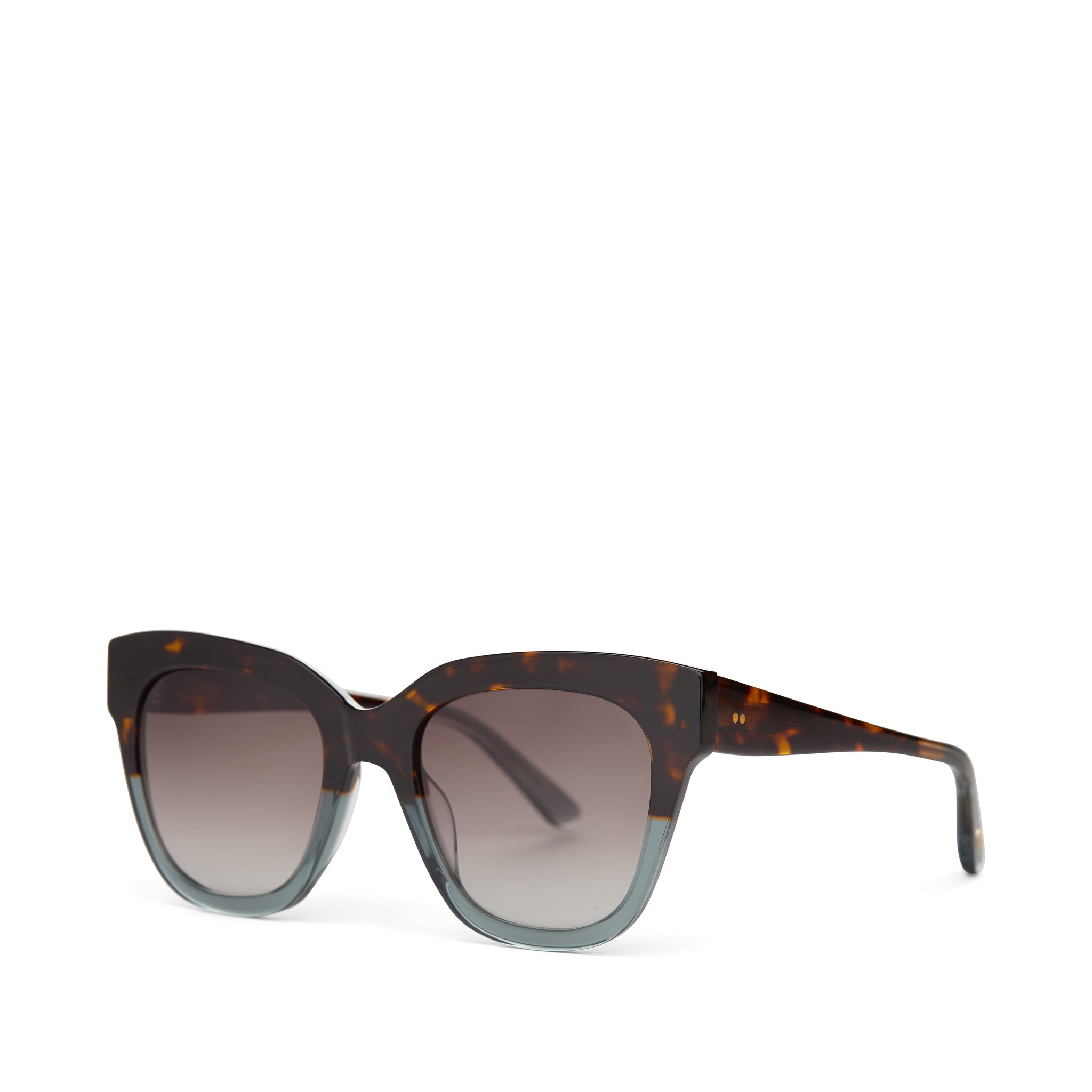 Sloane Tortoise Ocean Grey Fade Handcrafted Sunglasses - Image 3