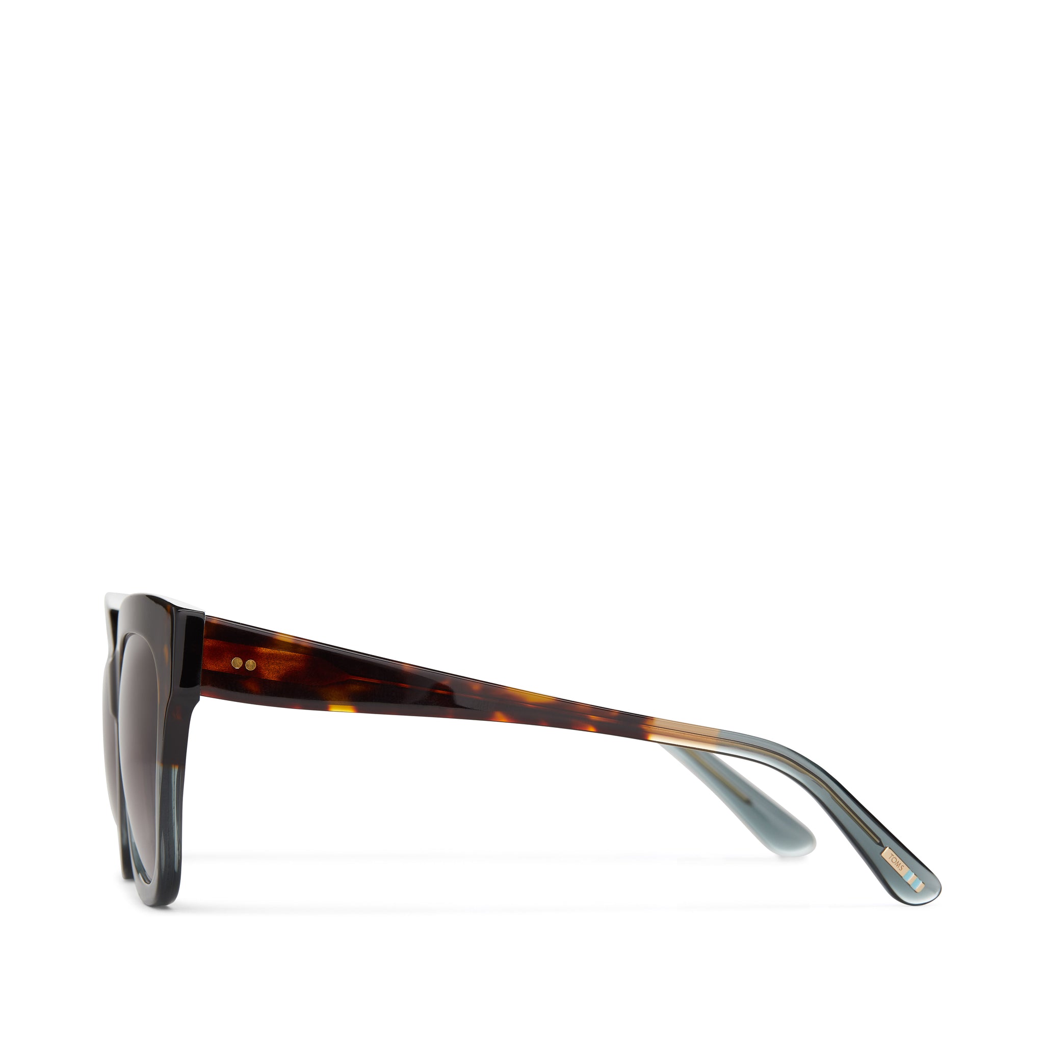 Sloane Tortoise Ocean Grey Fade Handcrafted Sunglasses - Image 4