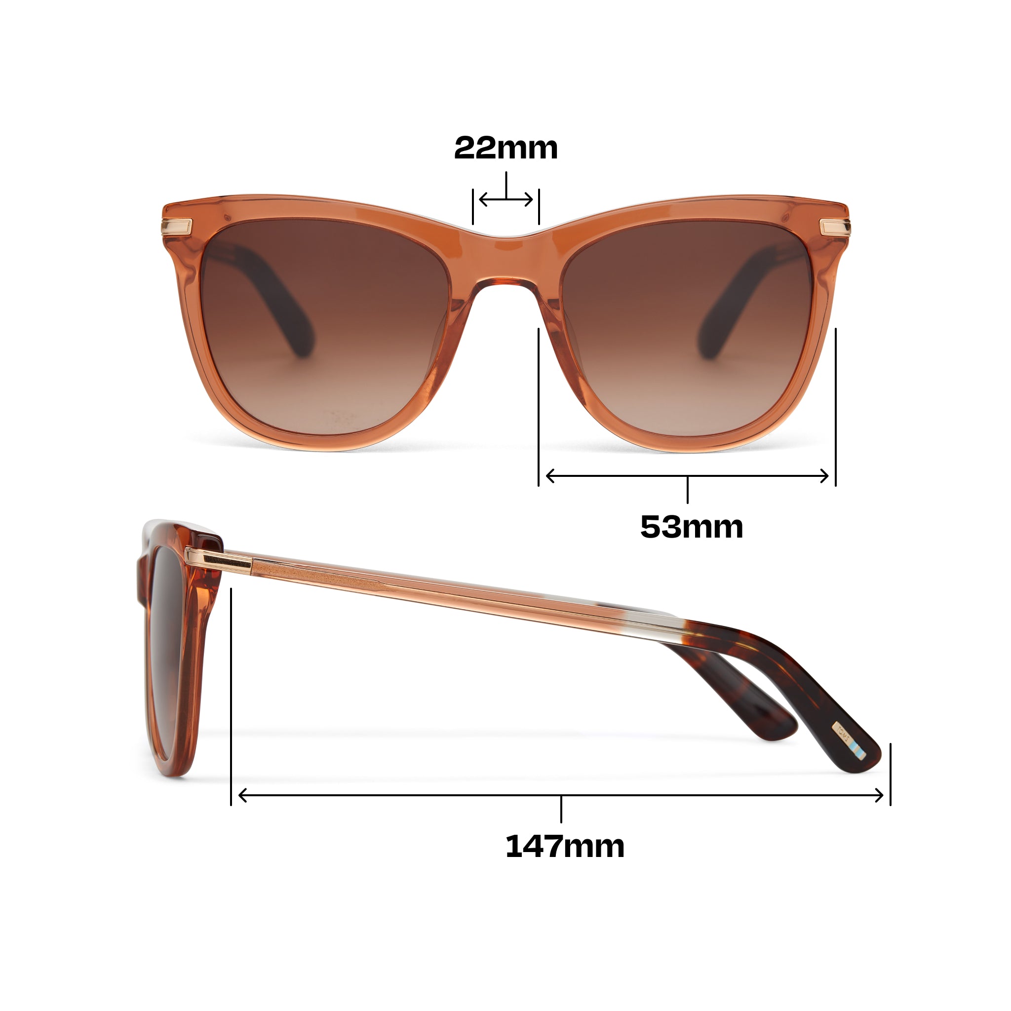 Victoria Terracotta Crystal Handcrafted Sunglasses - Image 5