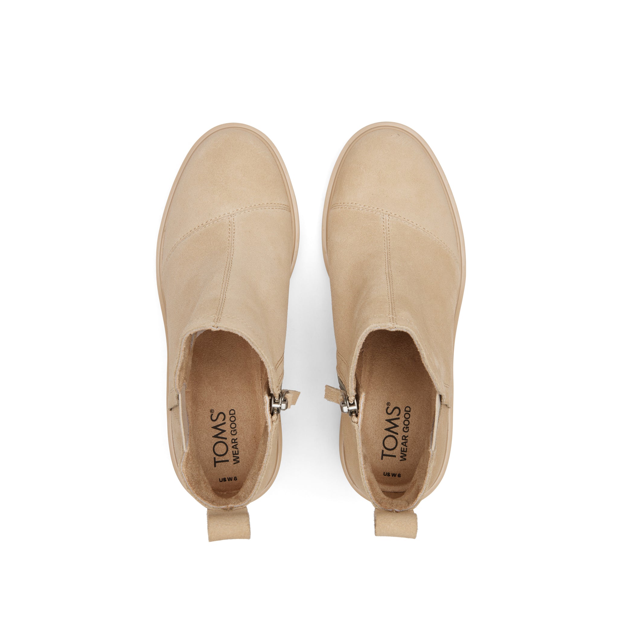 Maude Oatmeal Suede Wedge Boot - Image 7
