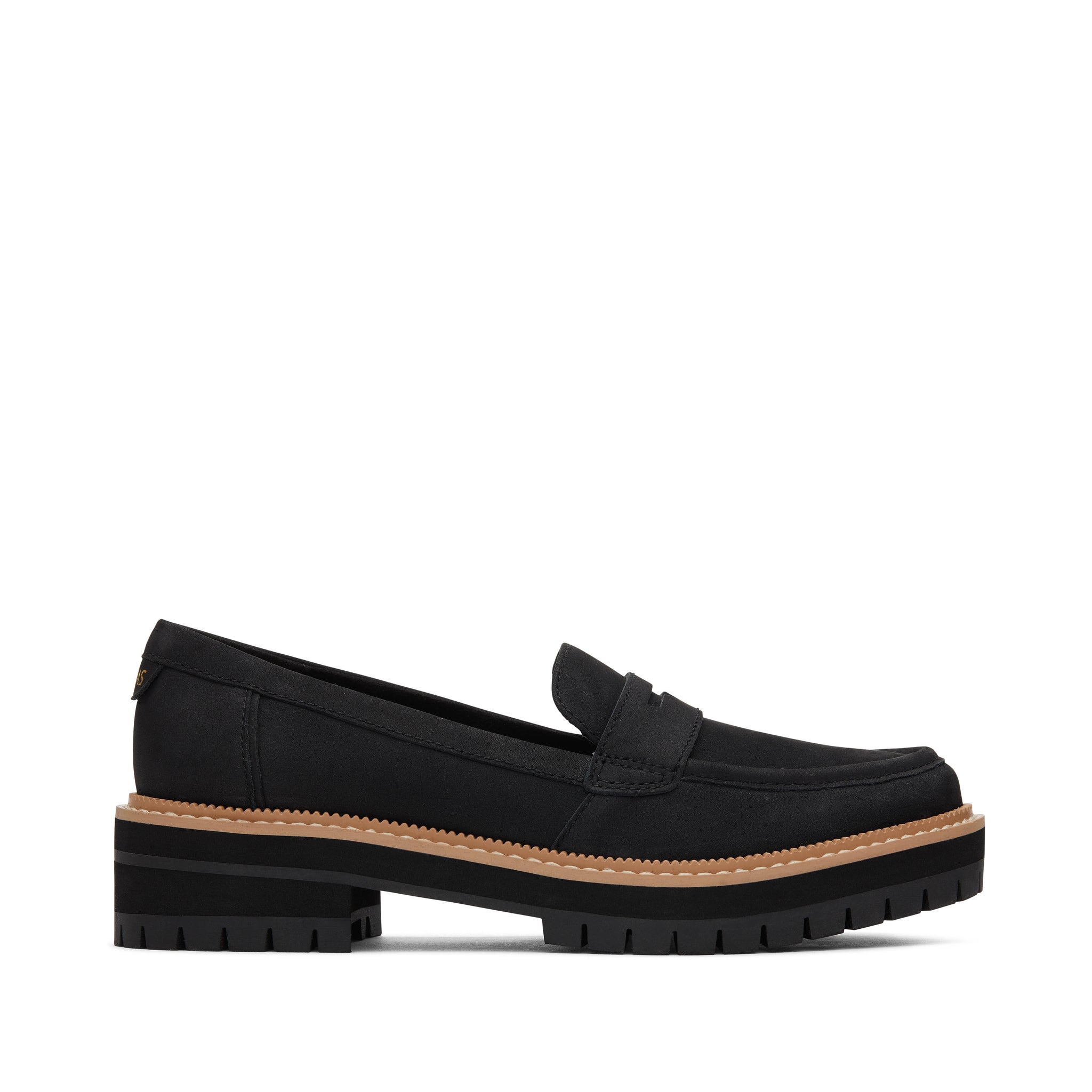 Cara Black Leather Loafer