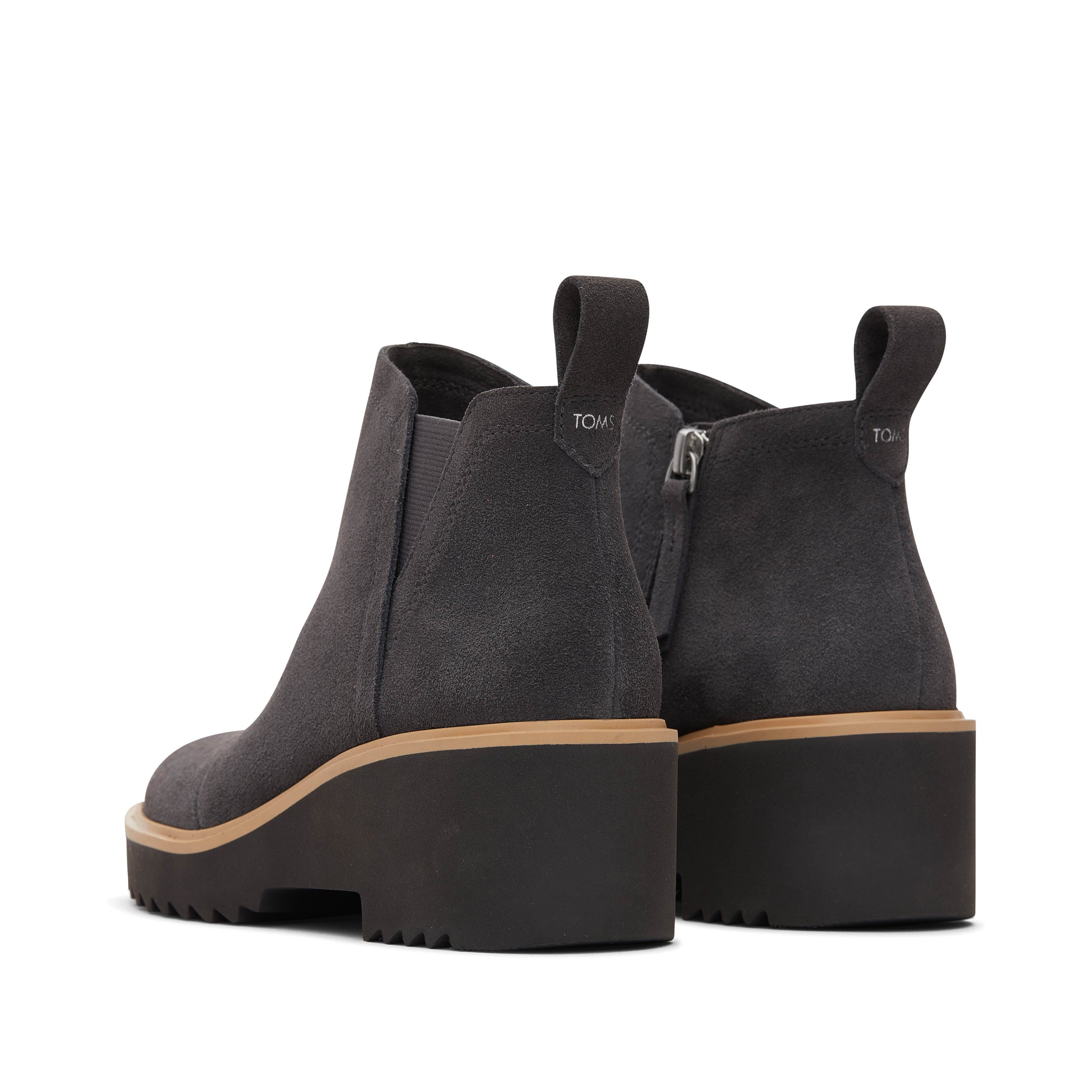 Maude Forged Iron Suede Wedge Boot - Image 4