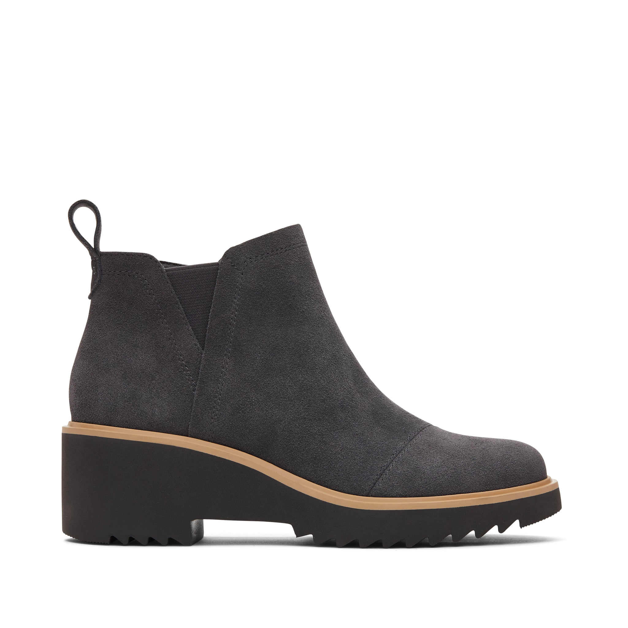Maude Forged Iron Suede Wedge Boot