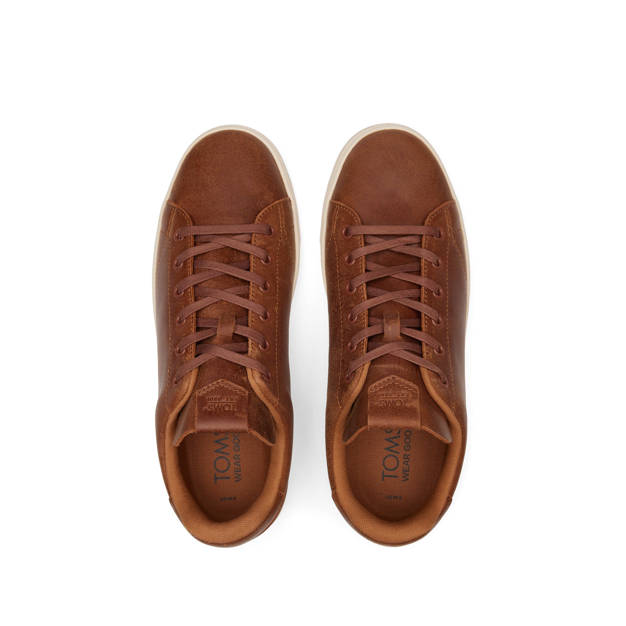TRVL LITE Tan Leather Lace-Up Sneaker - Image 7