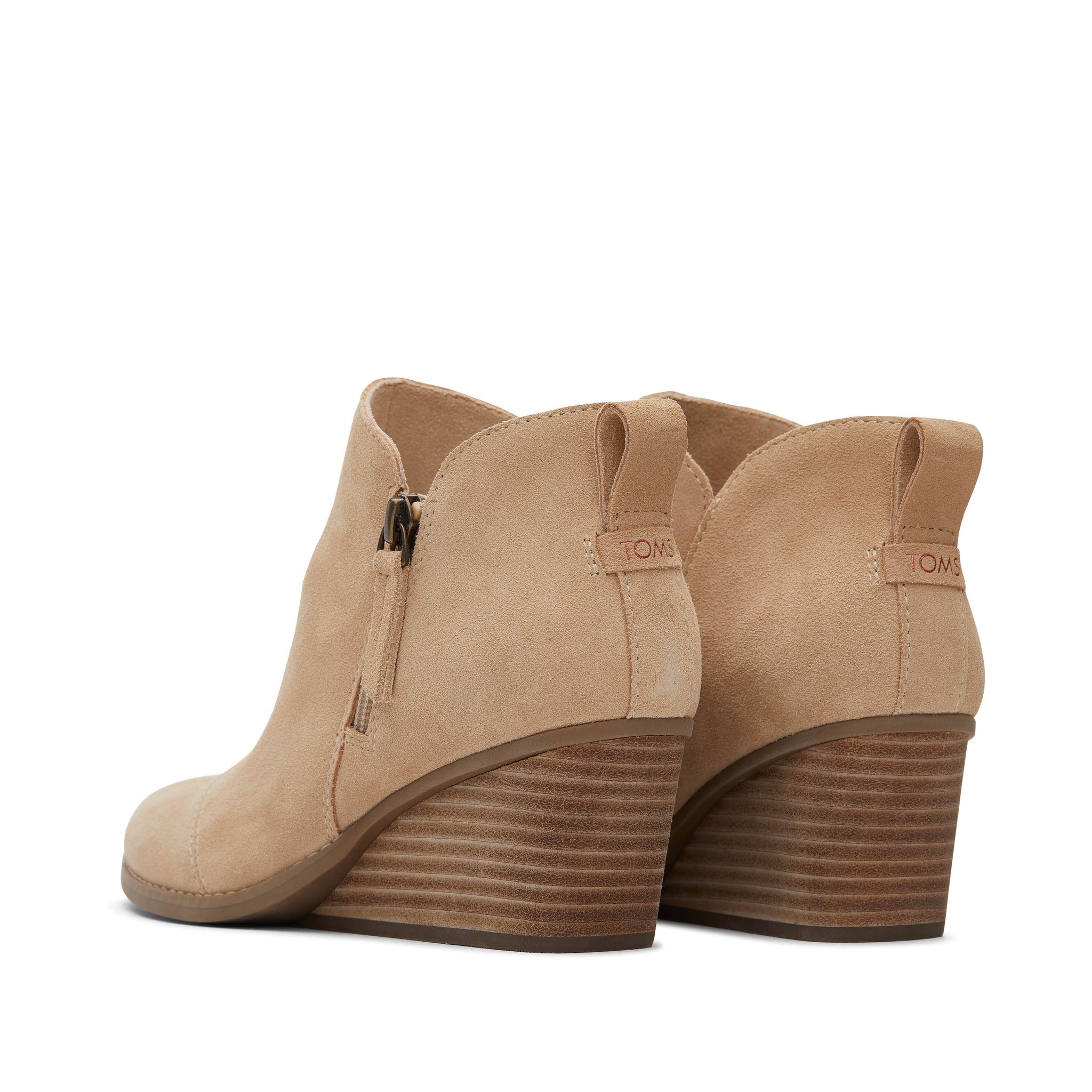 Goldie Oatmeal Suede Wedge Boot - Image 5