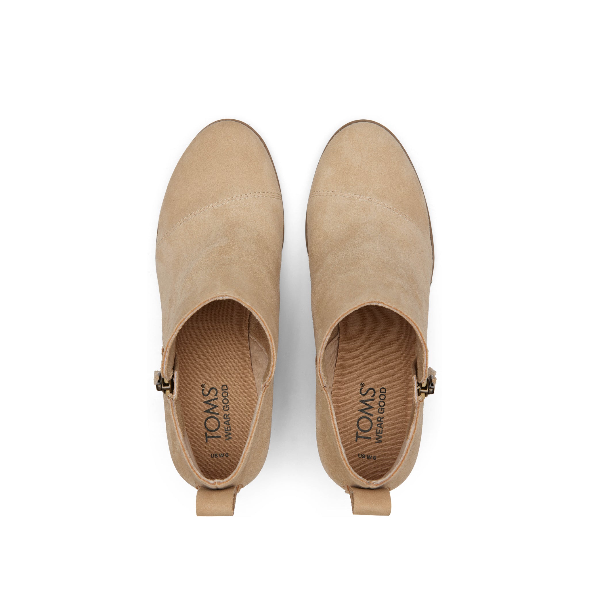Goldie Oatmeal Suede Wedge Boot - Image 7