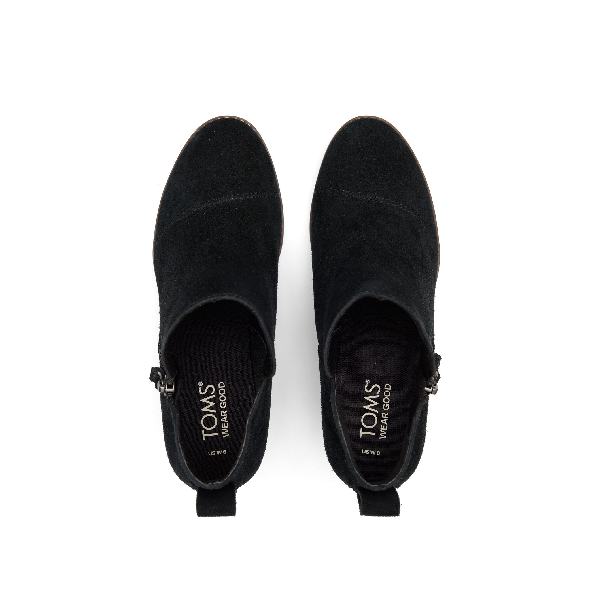 Goldie Black Suede Wedge Boot - Image 7