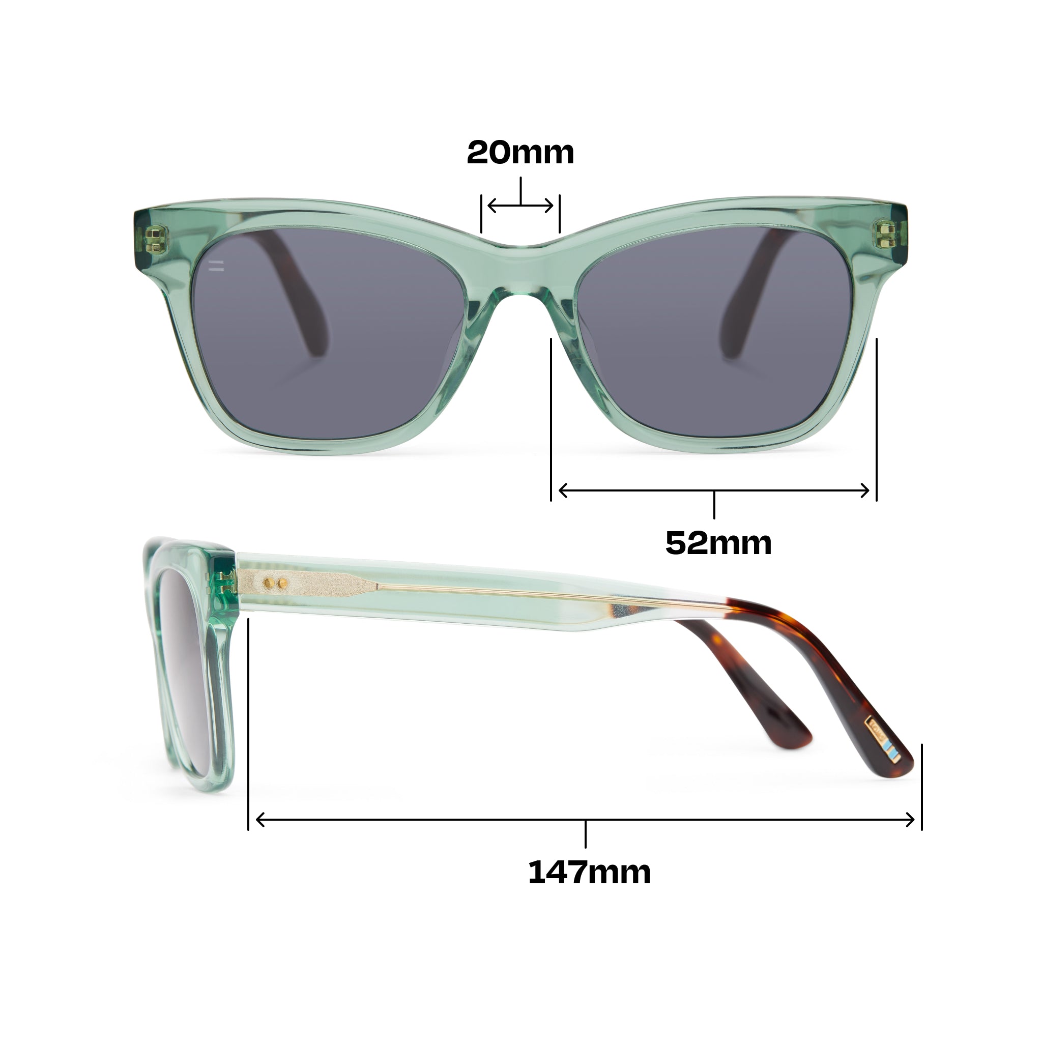 Margot Jade Handcrafted Sunglasses - Image 4