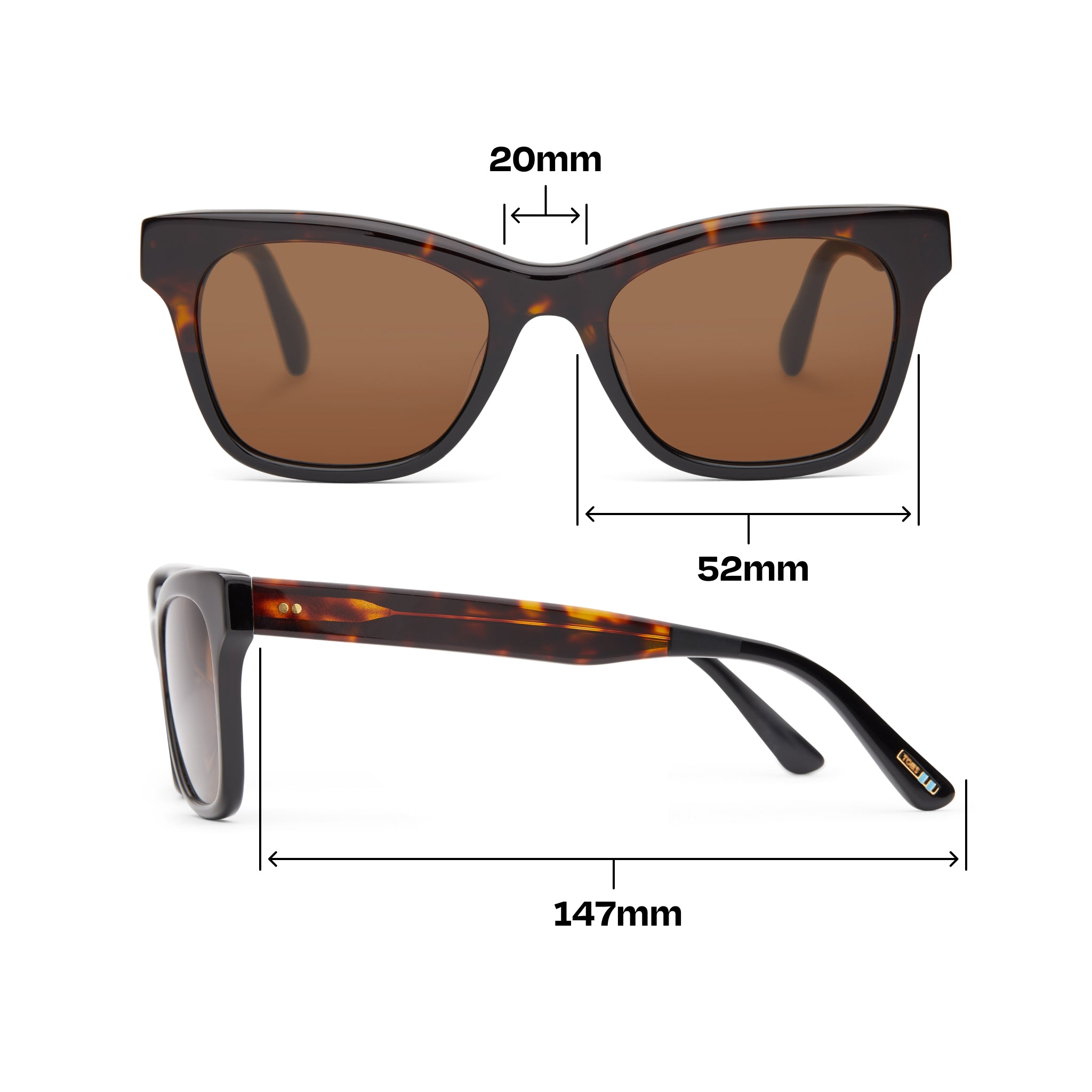 Margot Tortoise Fade Handcrafted Sunglasses - Image 4