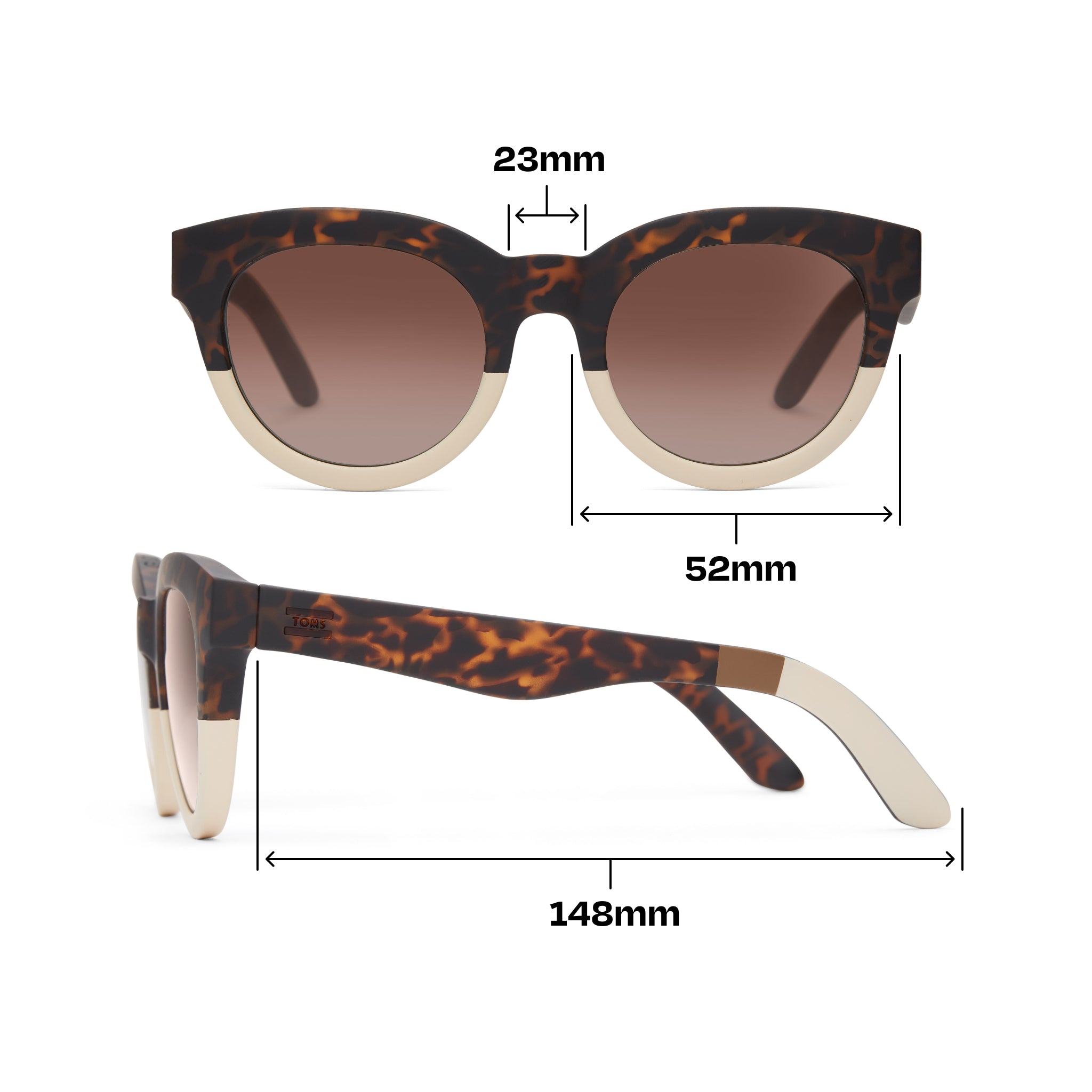 Florentin Tortoise Oatmilk Fade Traveler Sunglasses - Image 6