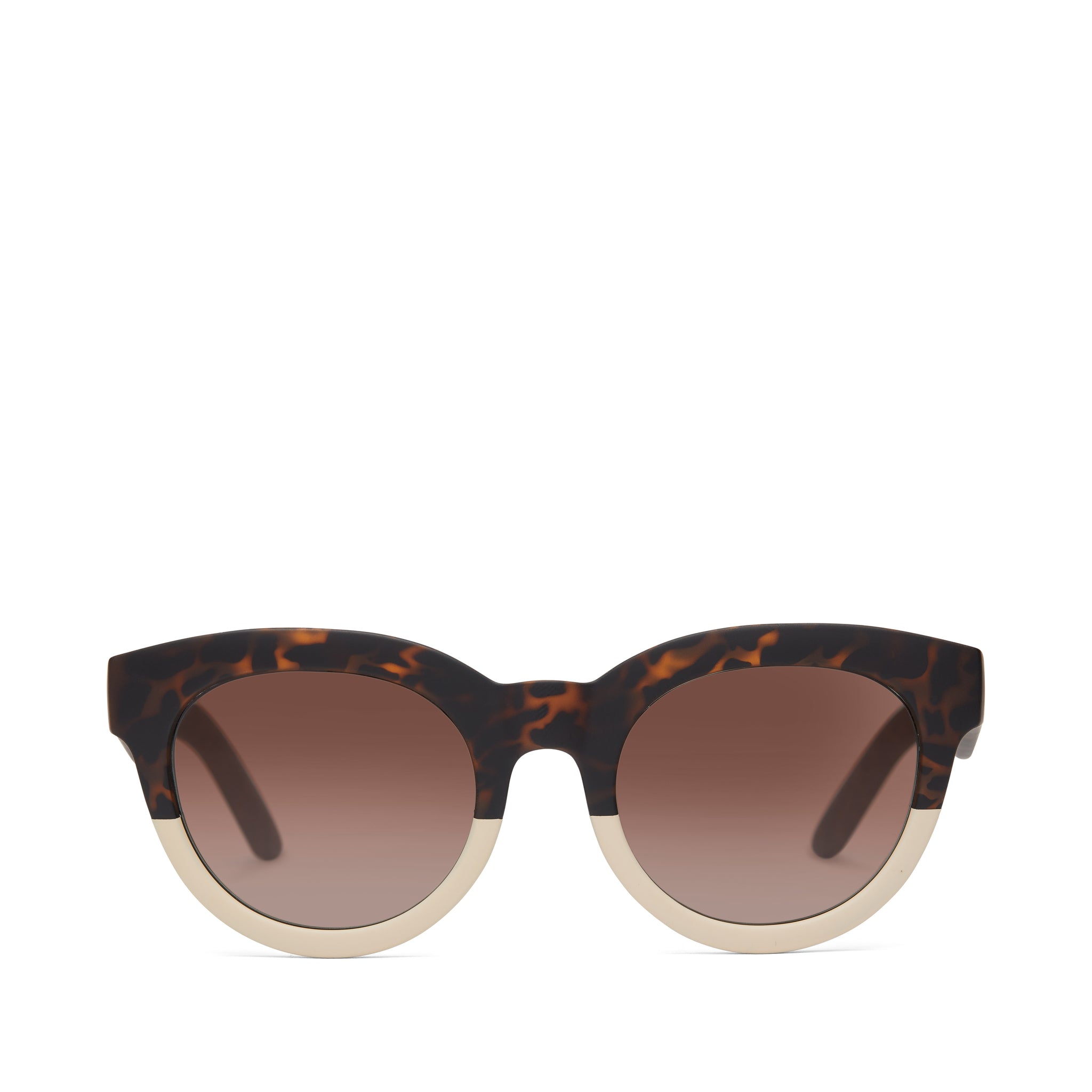 Florentin Tortoise Oatmilk Fade Traveler Sunglasses