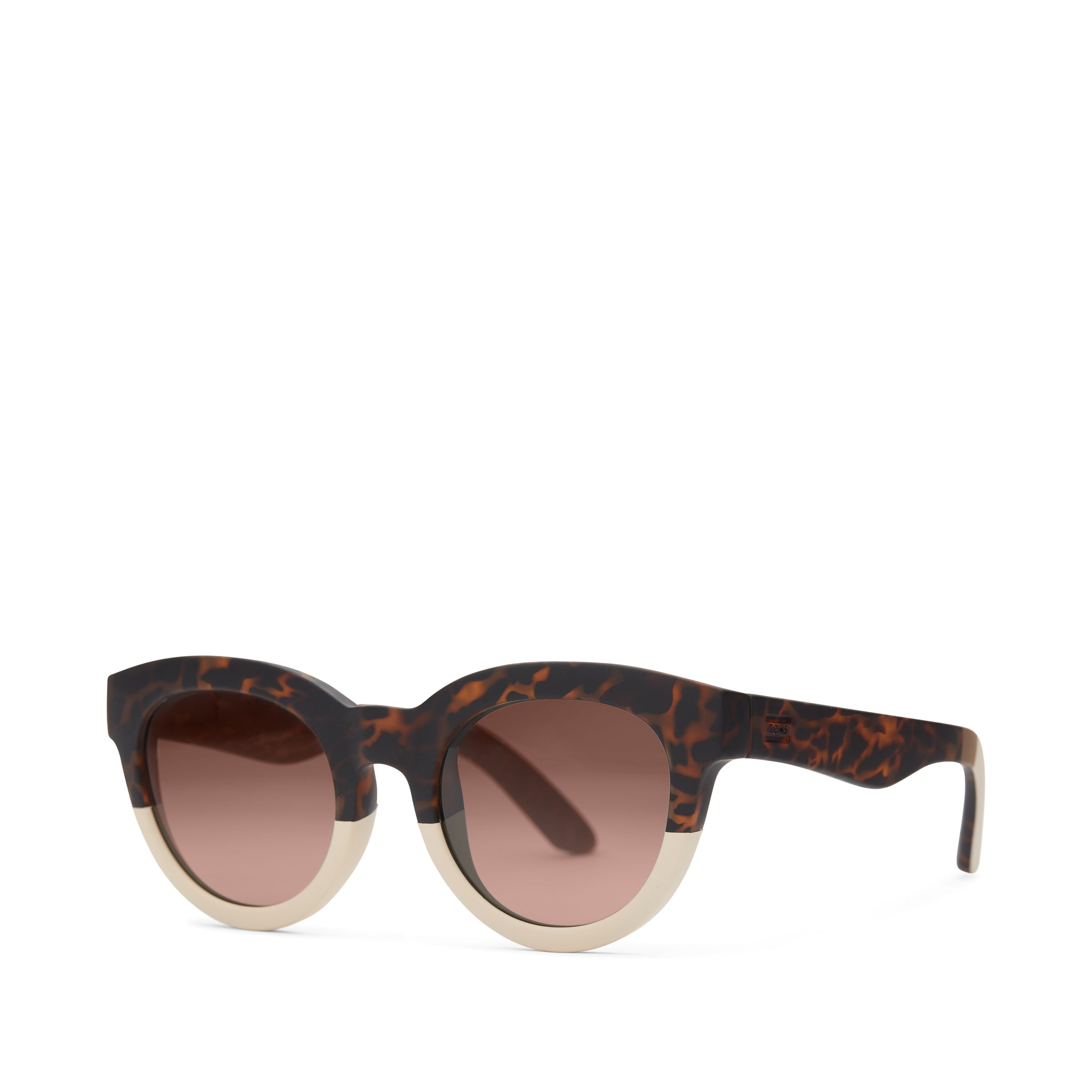 Florentin Tortoise Oatmilk Fade Traveler Sunglasses - Image 4