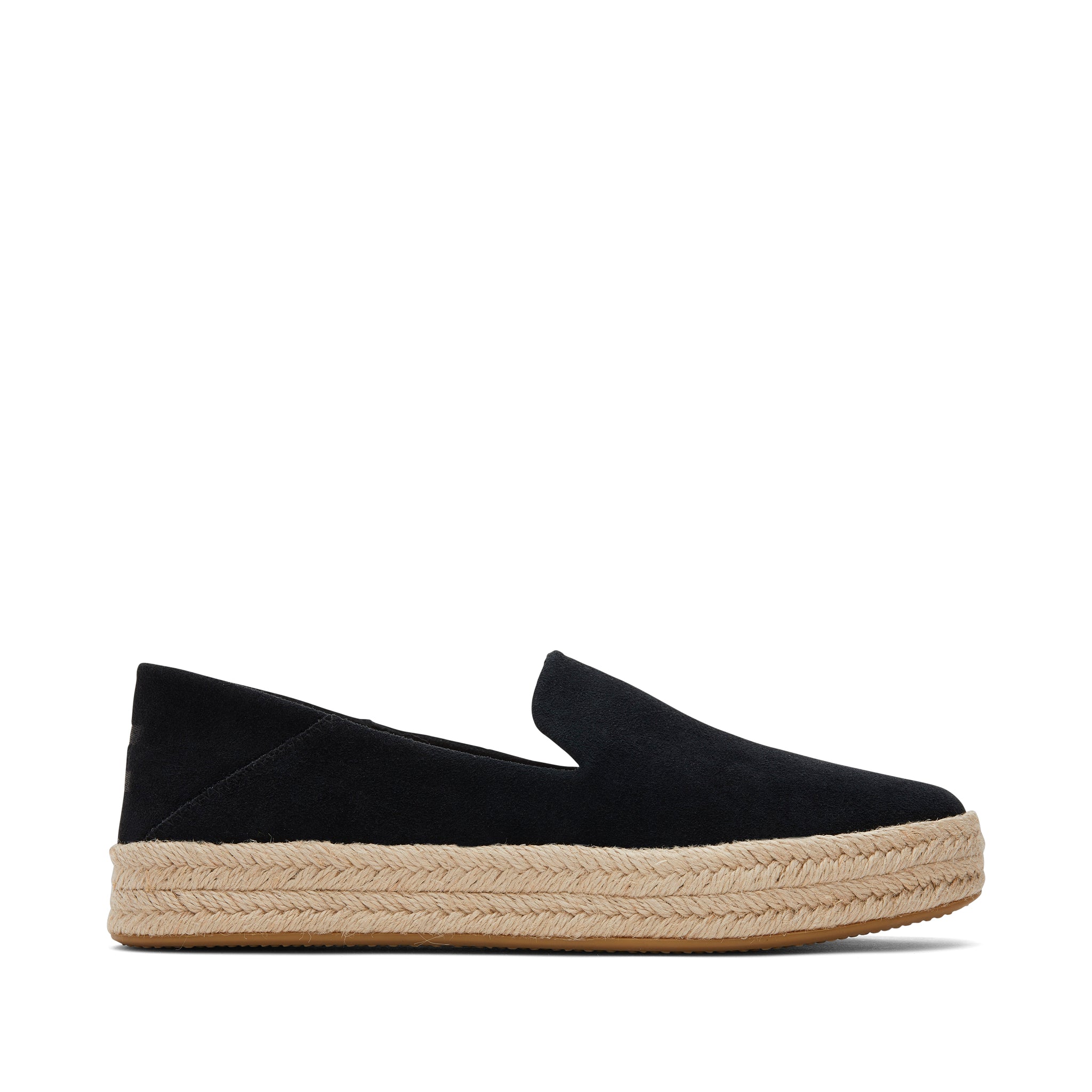 Carolina Black Suede Espadrille