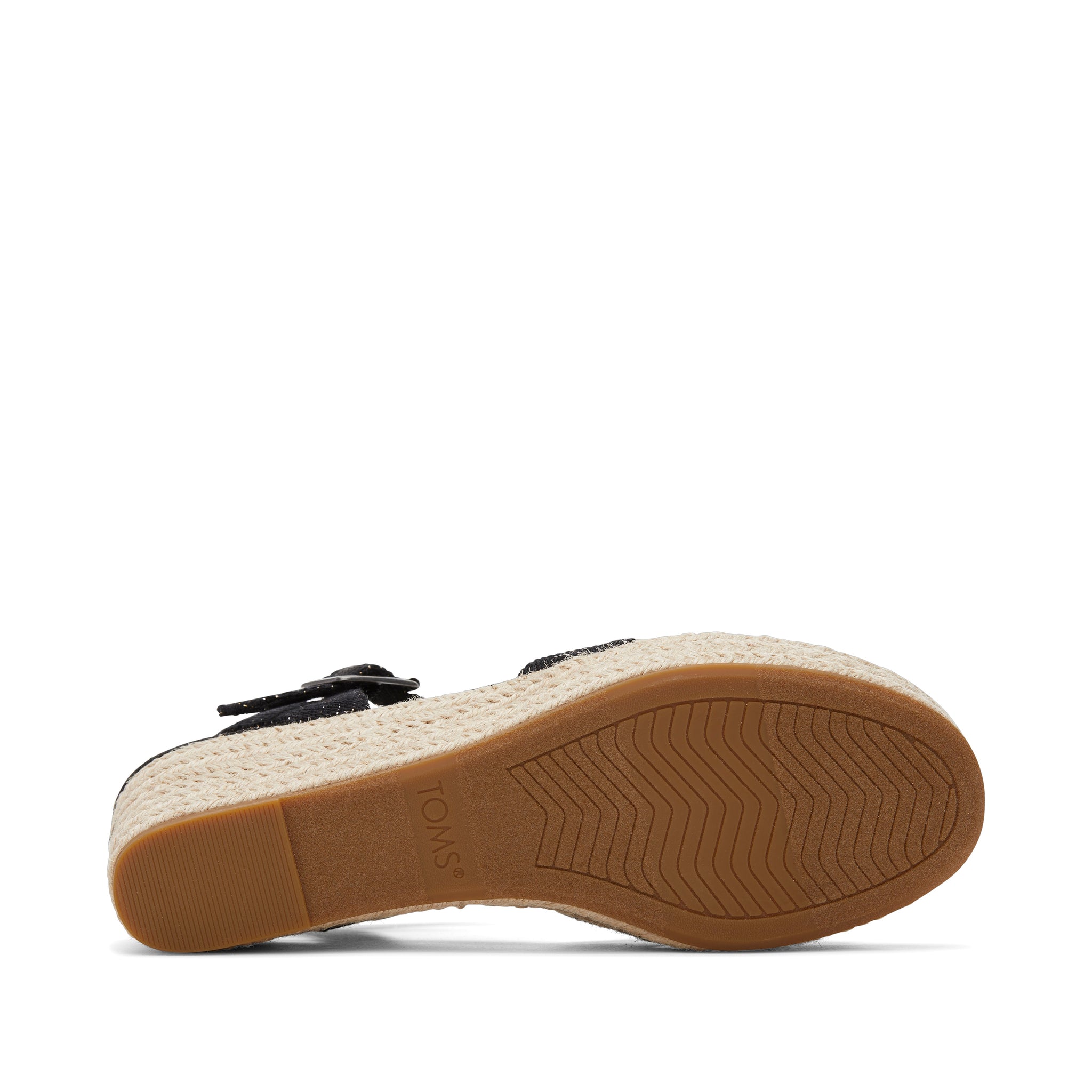Audrey Black Metallic Wedge Sandal - Image 5