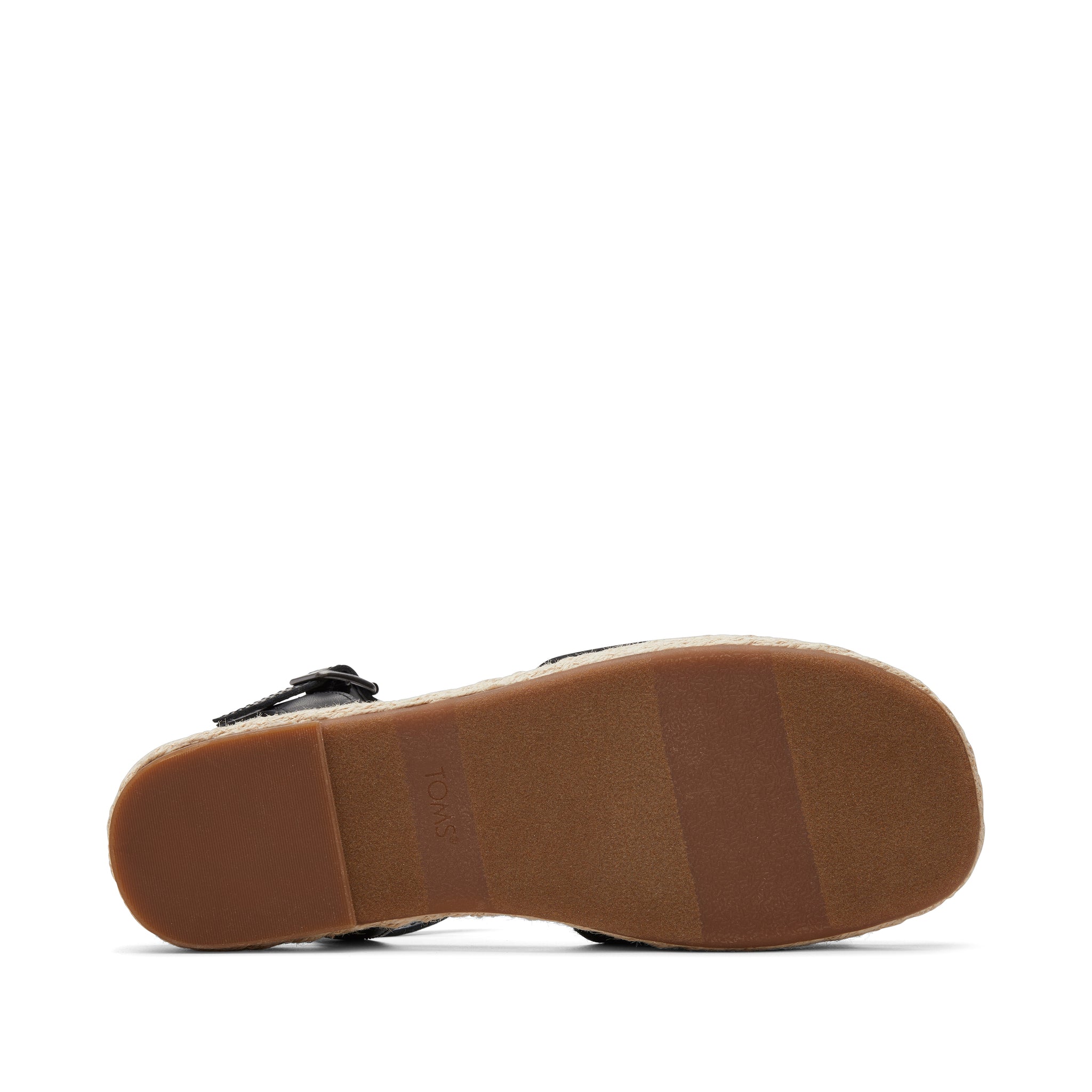 Abby Black Flatform Espadrille Sandal - Image 5