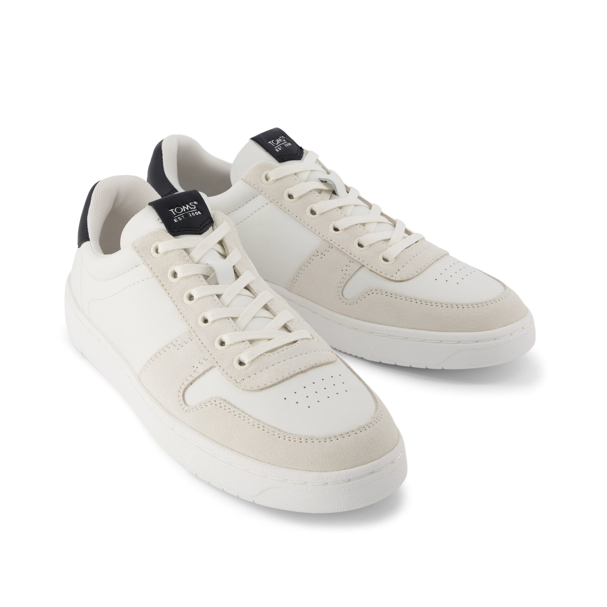 TRVL LITE Court White and Black Leather Sneaker - Image 4
