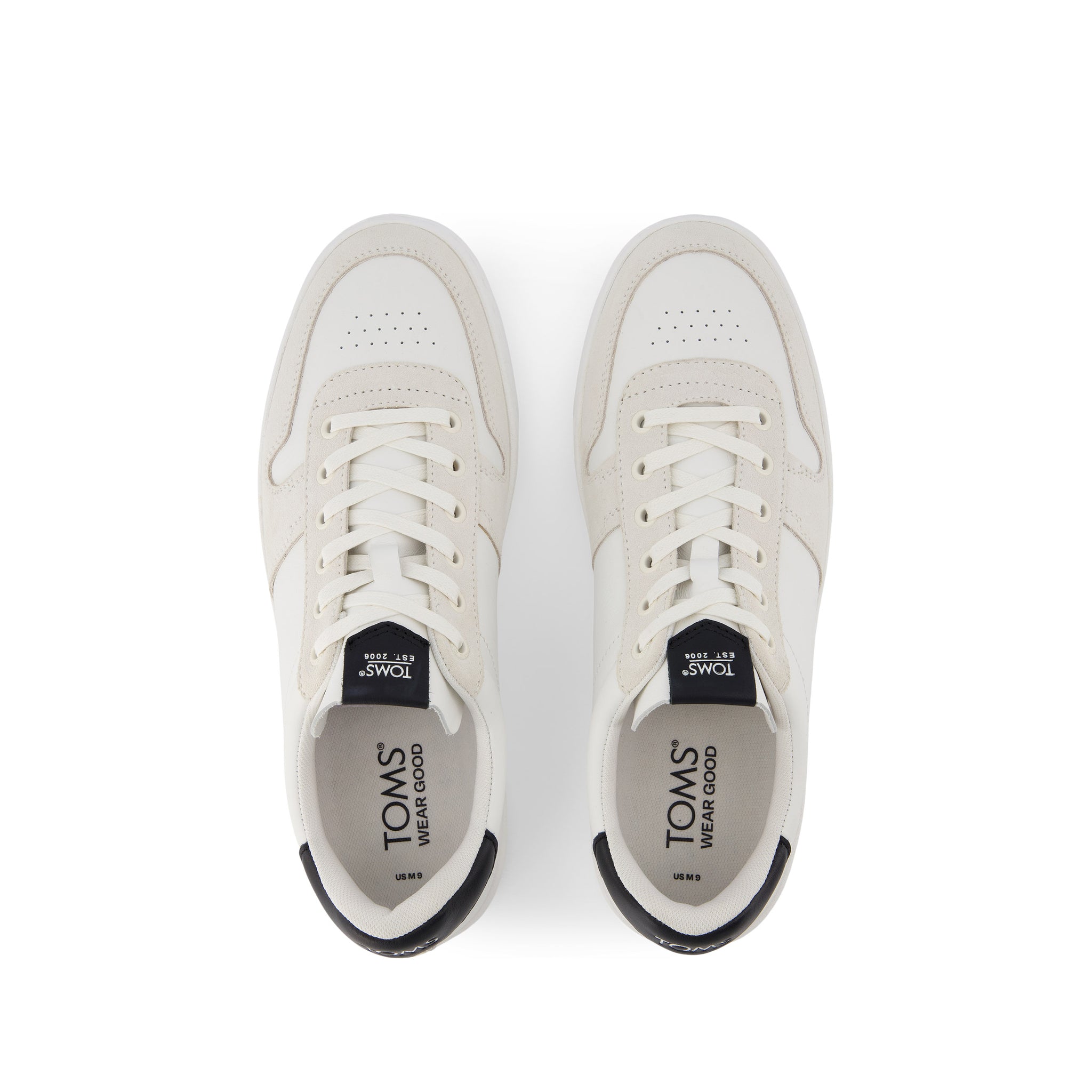 TRVL LITE Court White and Black Leather Sneaker - Image 7