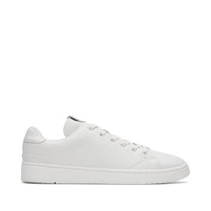 TRVL LITE White Leather Lace-Up Sneaker