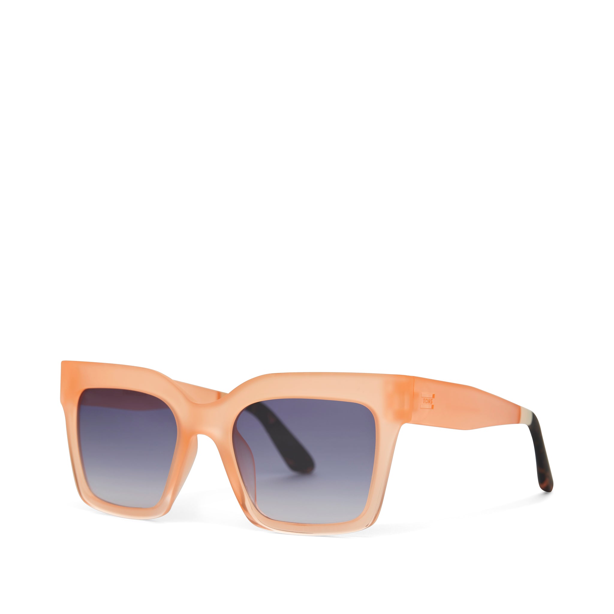 Adelaide Peach Crystal Fade Traveler Sunglasses - Image 3