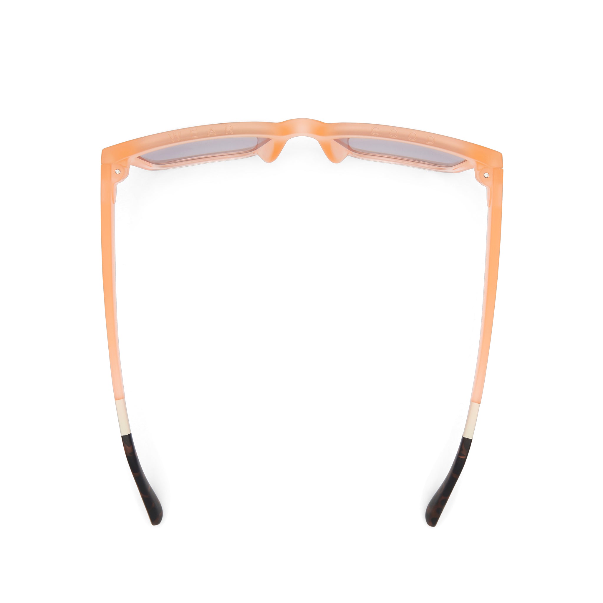 Adelaide Peach Crystal Fade Traveler Sunglasses - Image 4