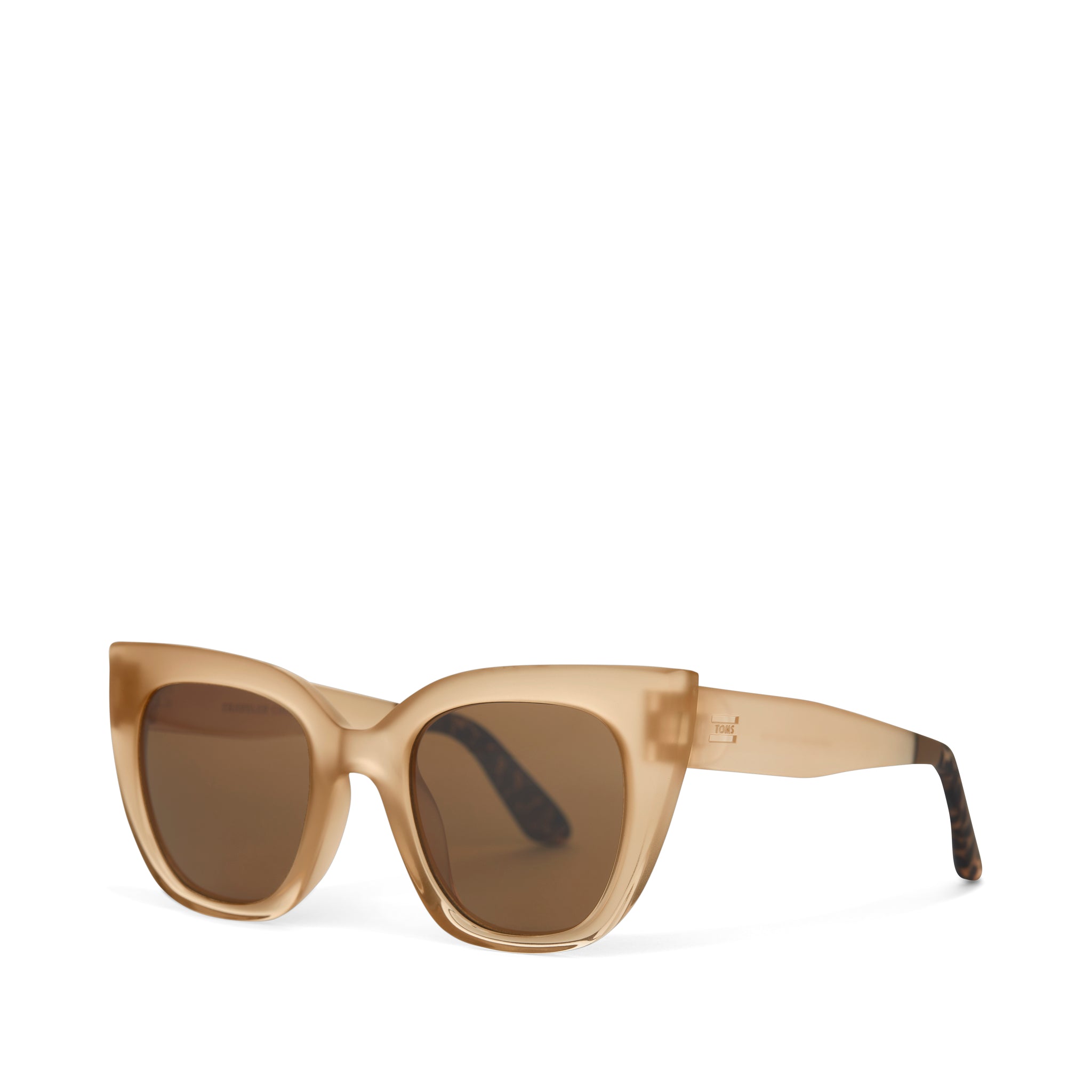Sydney Oatmilk Crystal Fade Traveler Sunglasses - Image 3