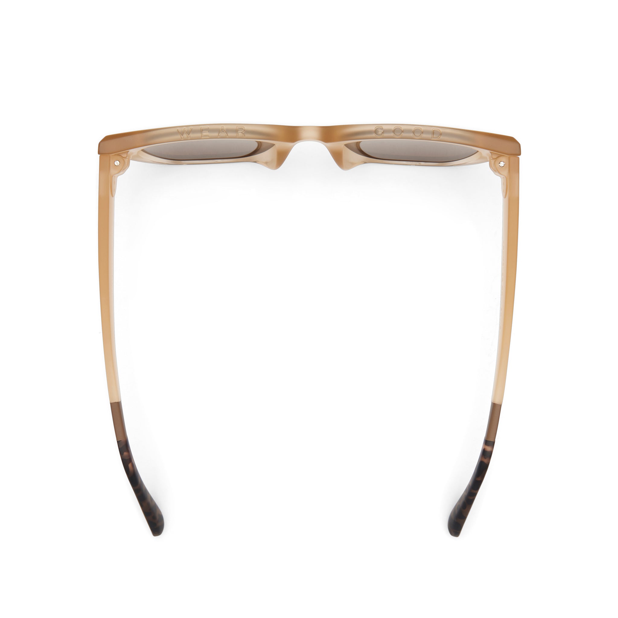 Sydney Oatmilk Crystal Fade Traveler Sunglasses - Image 4