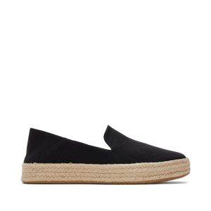 Carolina Black Twill Espadrille