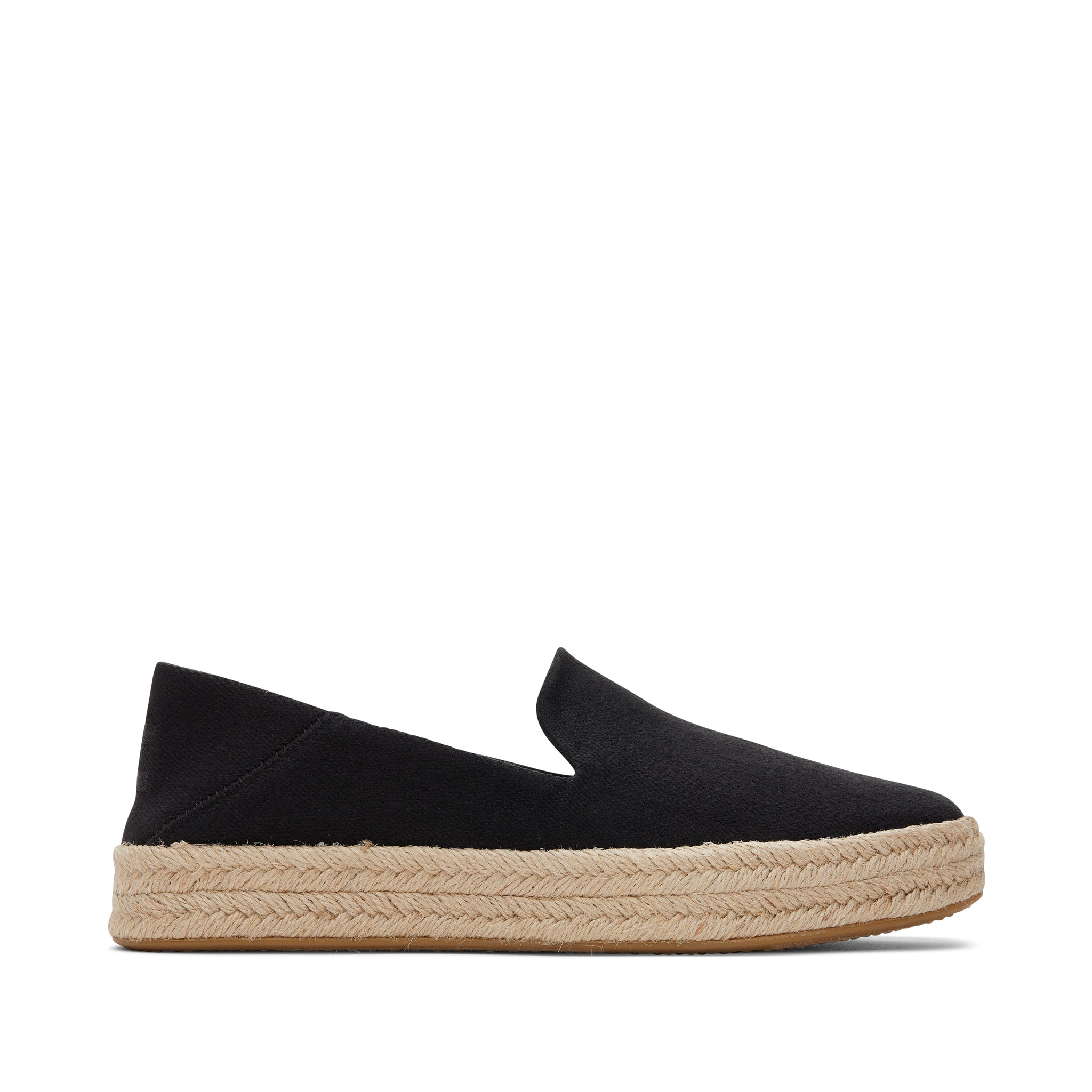 Carolina Black Twill Espadrille